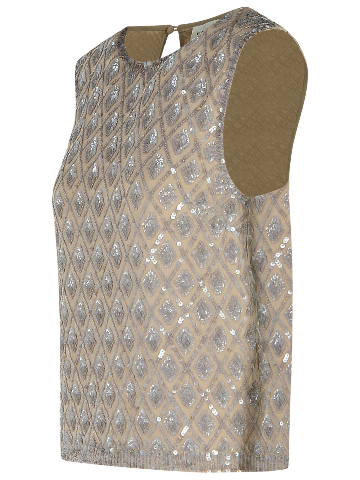 P.A.R.O.S.H. Beige Polyamide Blend Blouse Women P.A.R.O.S.H.