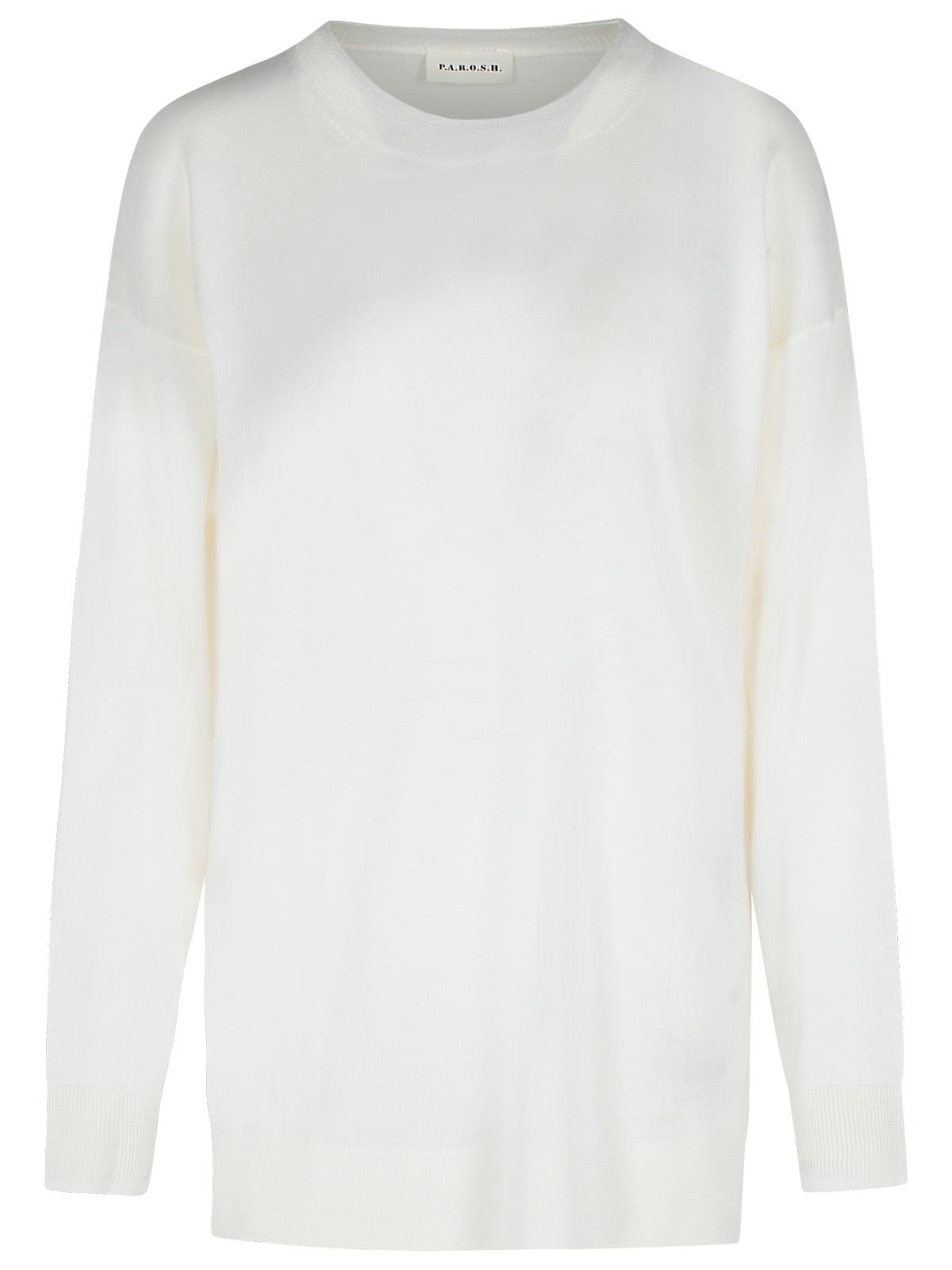 P.A.R.O.S.H. 'Over' Cream Wool Blend Sweater Women P.A.R.O.S.H.