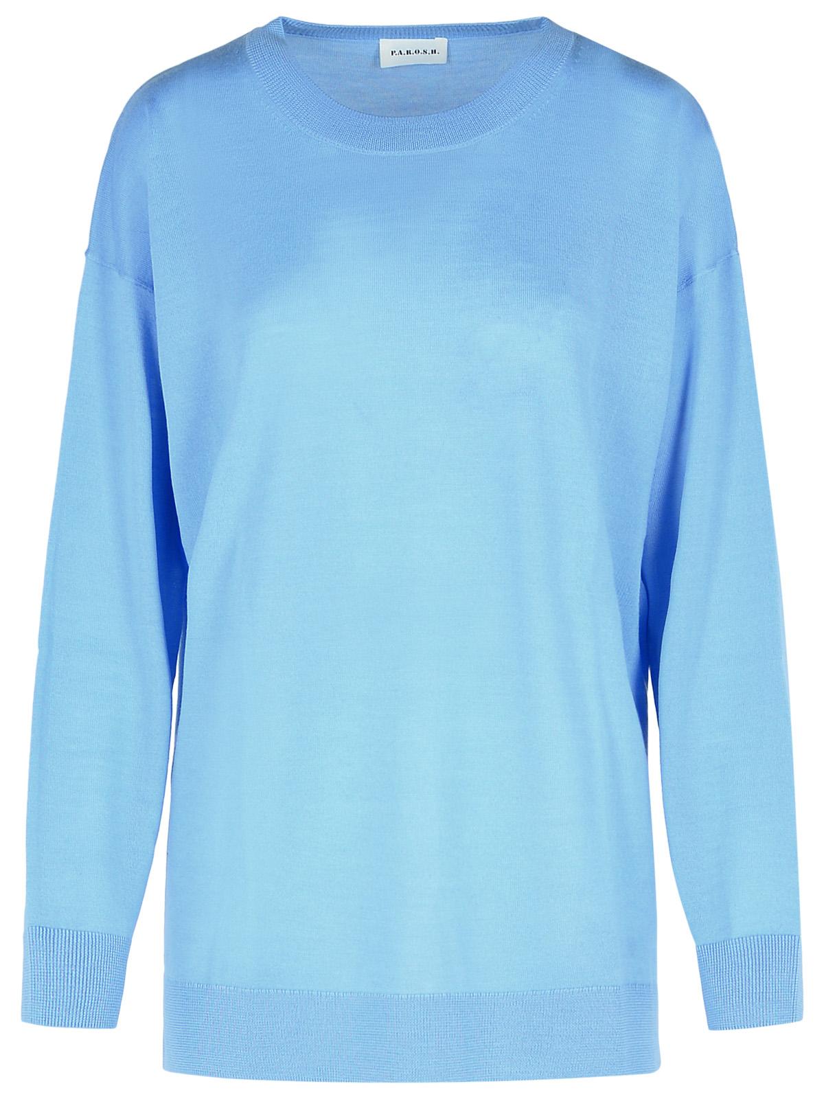 P.A.R.O.S.H. 'Over' Sweater In Light Blue Wool Blend Women P.A.R.O.S.H.