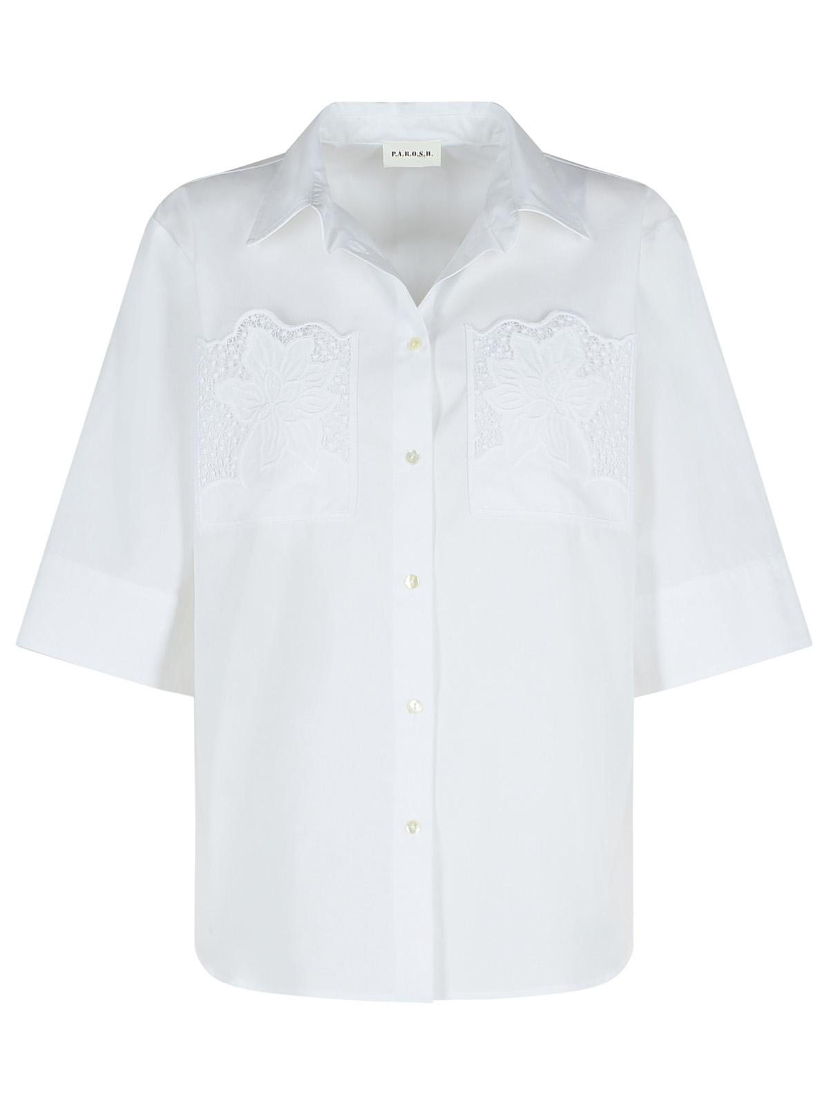 P.A.R.O.S.H. White Cotton Shirt Women P.A.R.O.S.H.