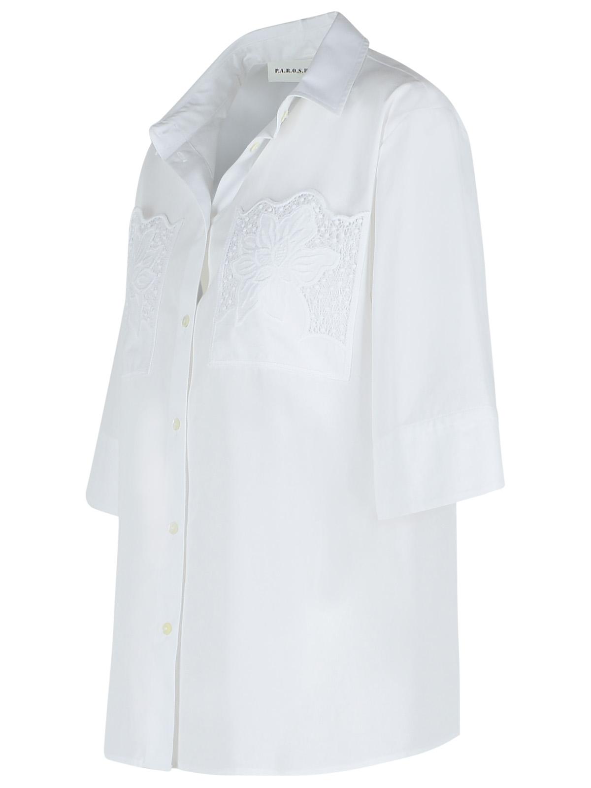 P.A.R.O.S.H. White Cotton Shirt Women P.A.R.O.S.H.