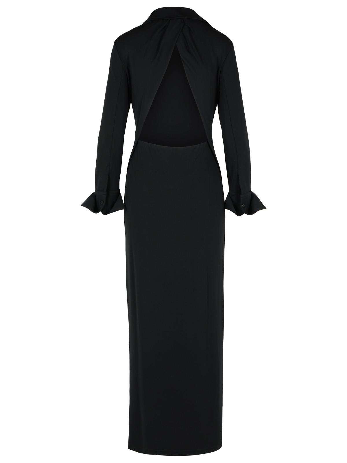 Sportmax 'Nias' Black Viscose Strech Dress Women SPORTMAX