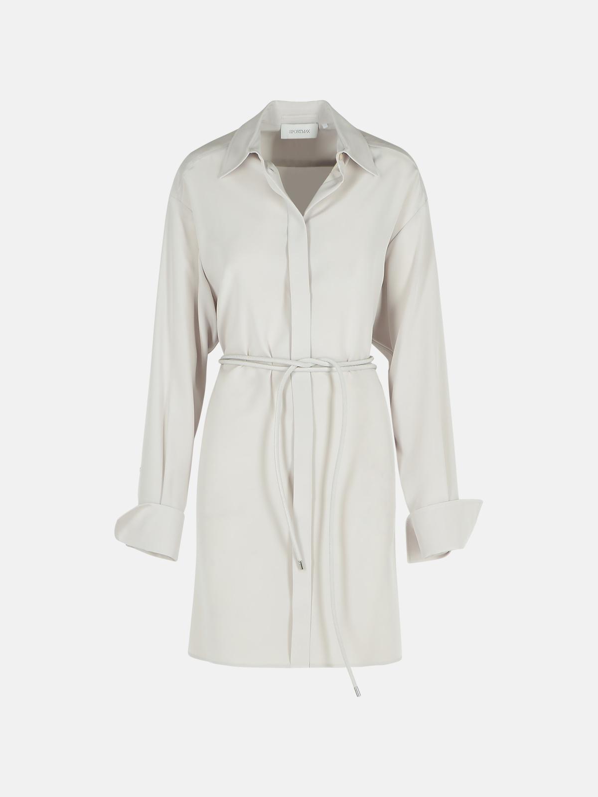 Sportmax 'Eolie' Grey Silk Dress Women SPORTMAX