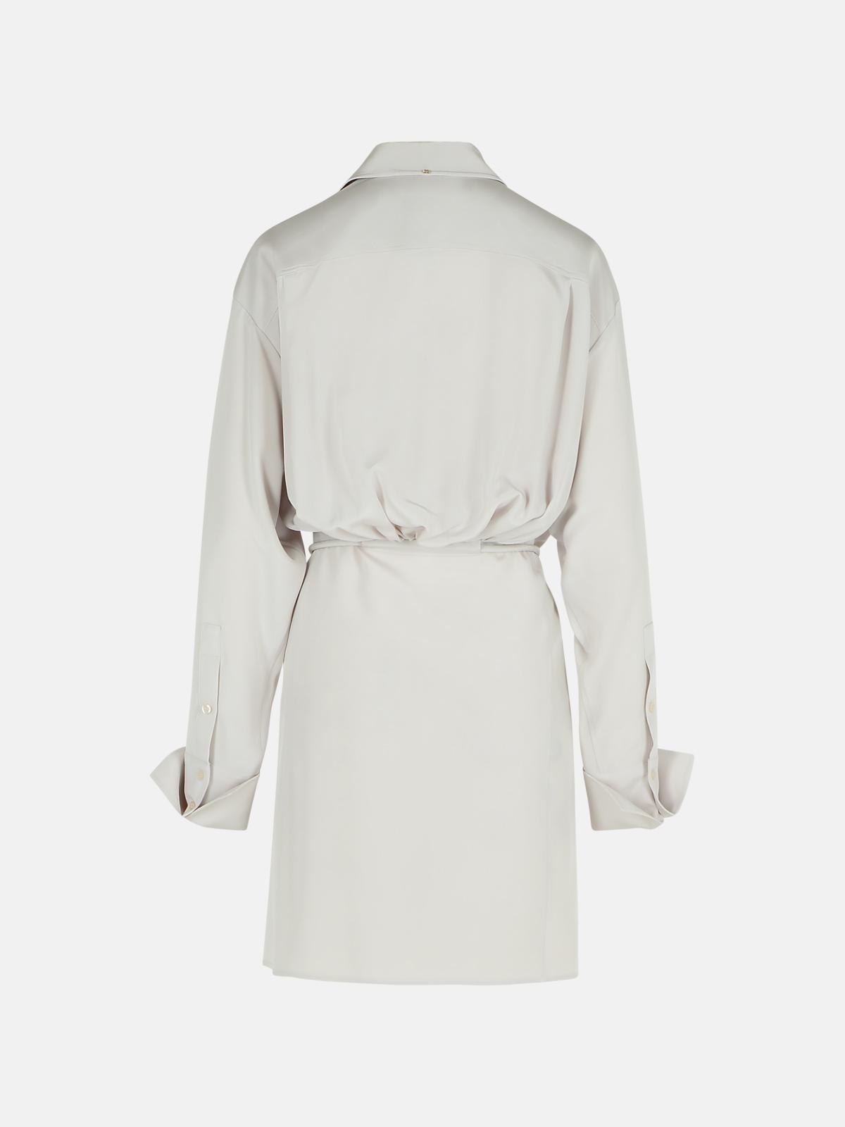 Sportmax 'Eolie' Grey Silk Dress Women SPORTMAX