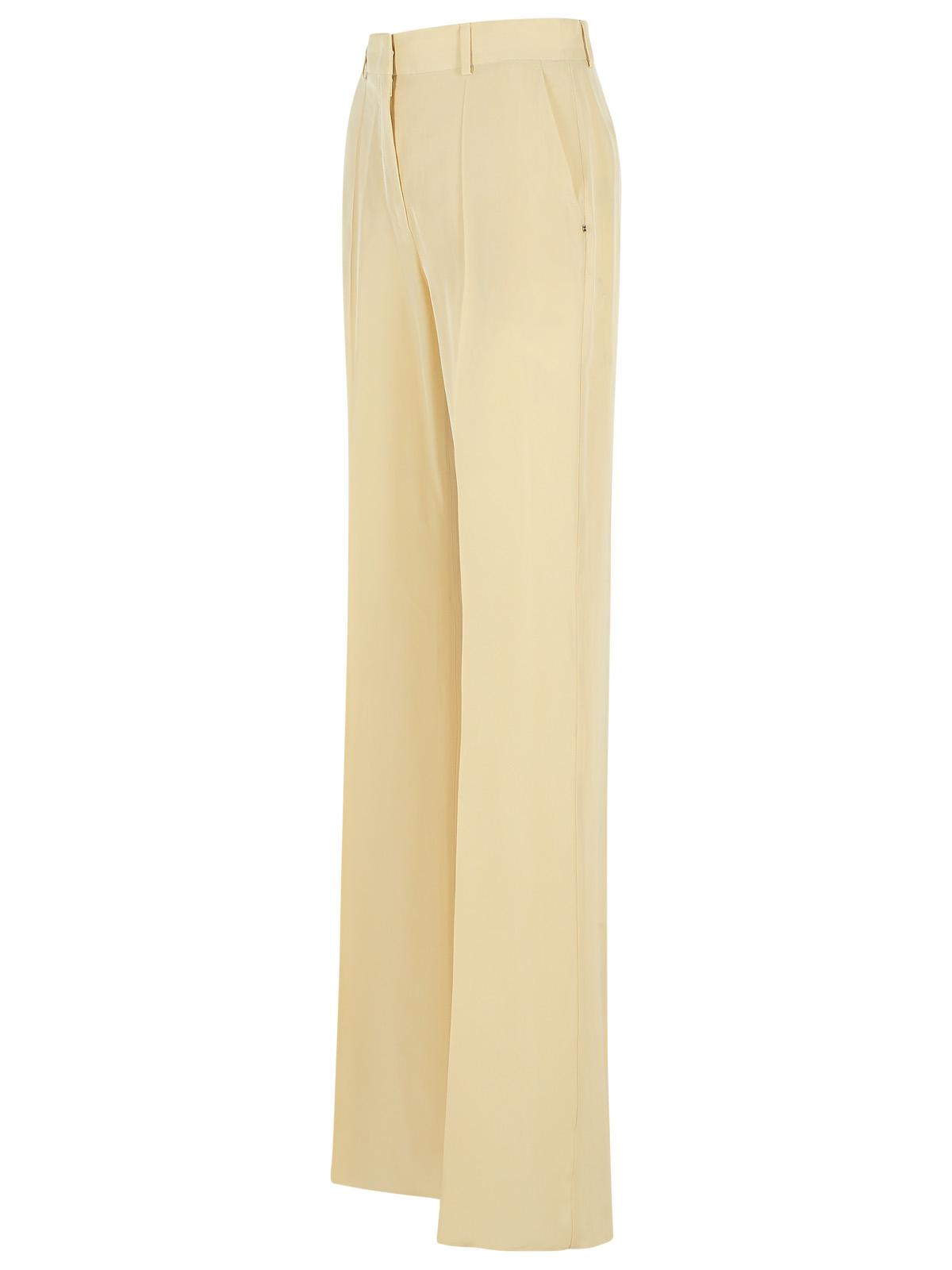 Sportmax 'Orario' Ivory Viscose Trousers Women SPORTMAX