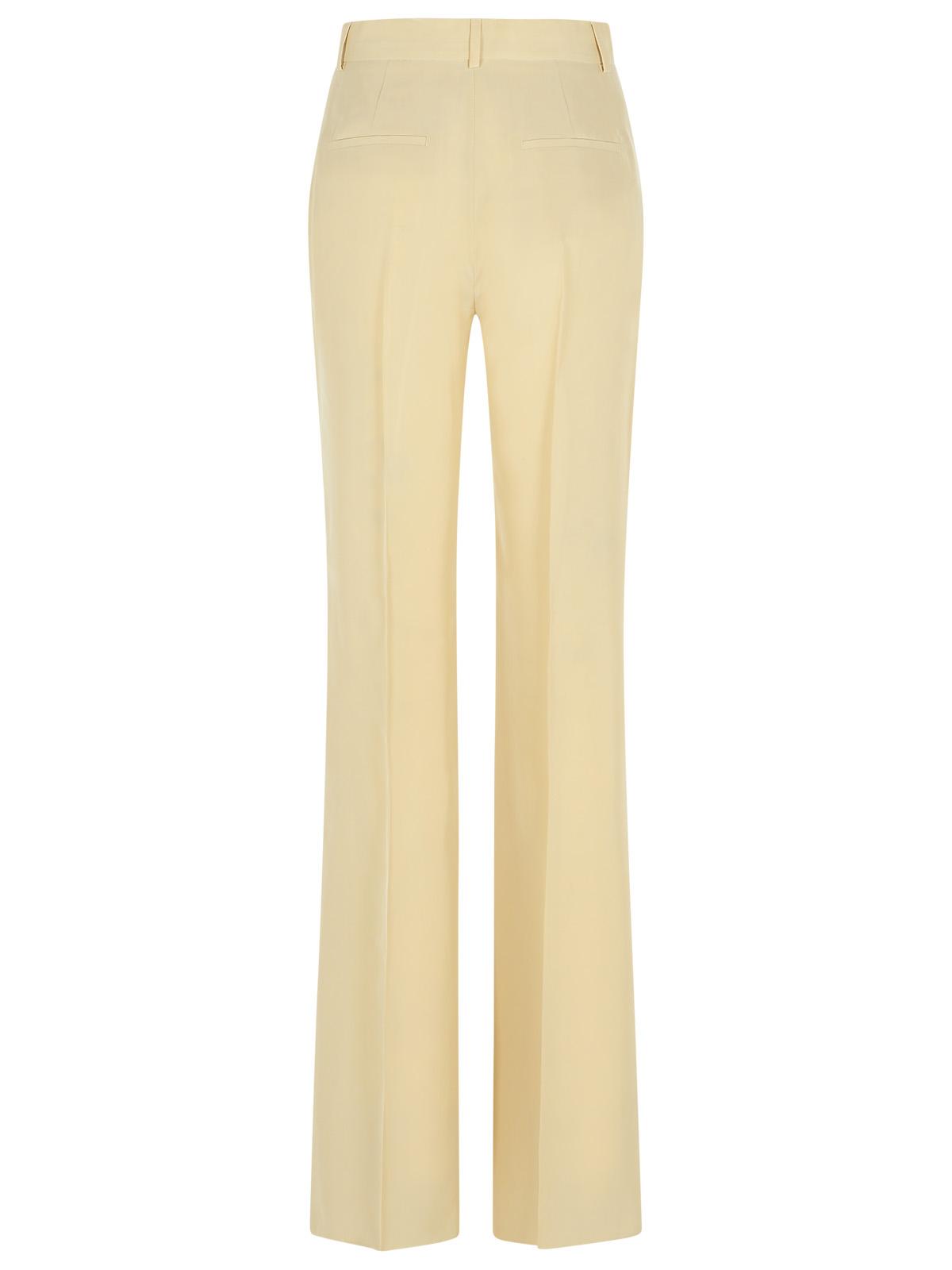 Sportmax 'Orario' Ivory Viscose Trousers Women SPORTMAX
