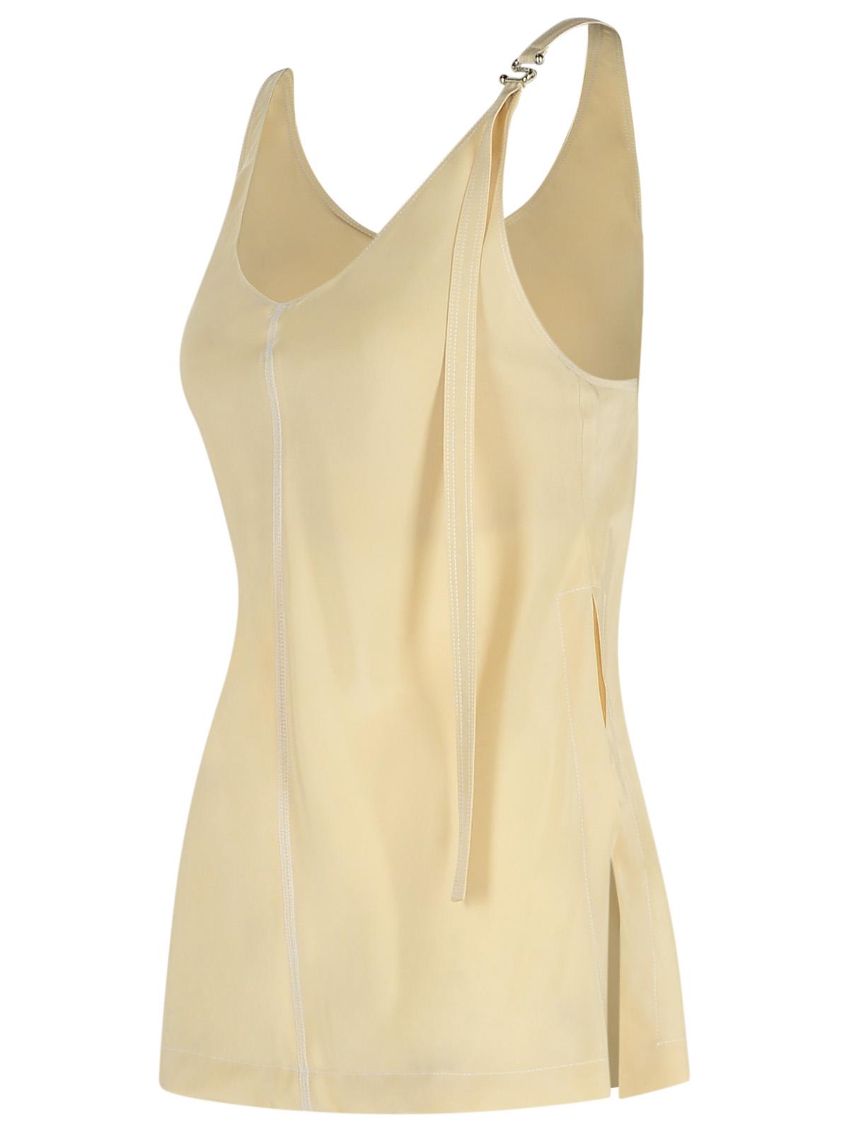 Sportmax 'Waser' Beige Viscose Tank Top Women SPORTMAX