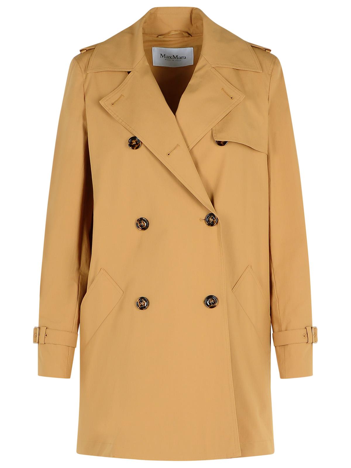 Max Mara 'Landa' Black Cotton Trench Coat Women MAX MARA