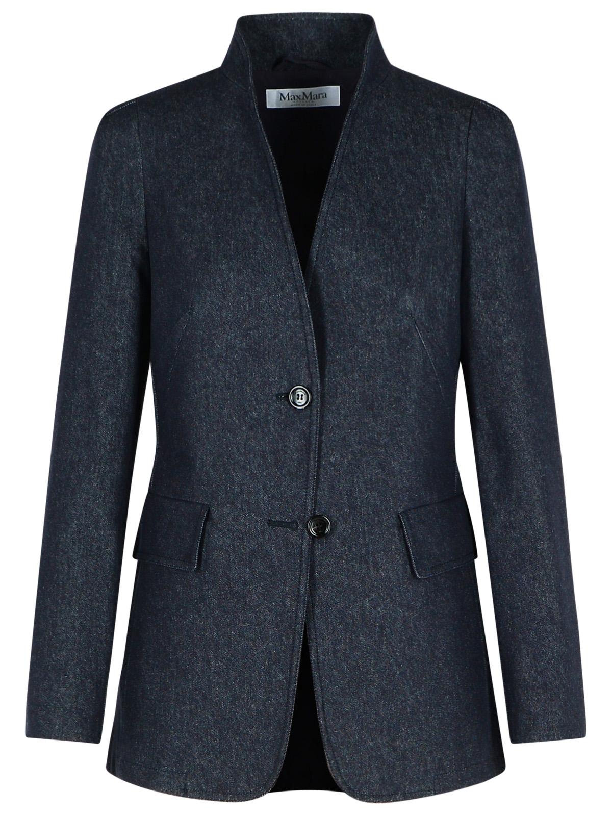 Max Mara 'Beatrice' Blue Cotton Blazer Women MAX MARA