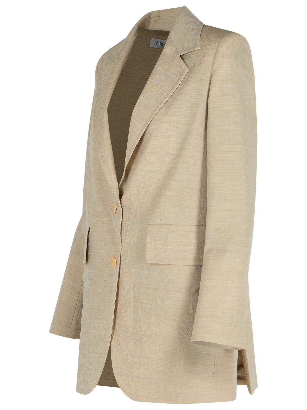 Max Mara 'Acacia' Beige Virgin Wool Jacket Women MAX MARA