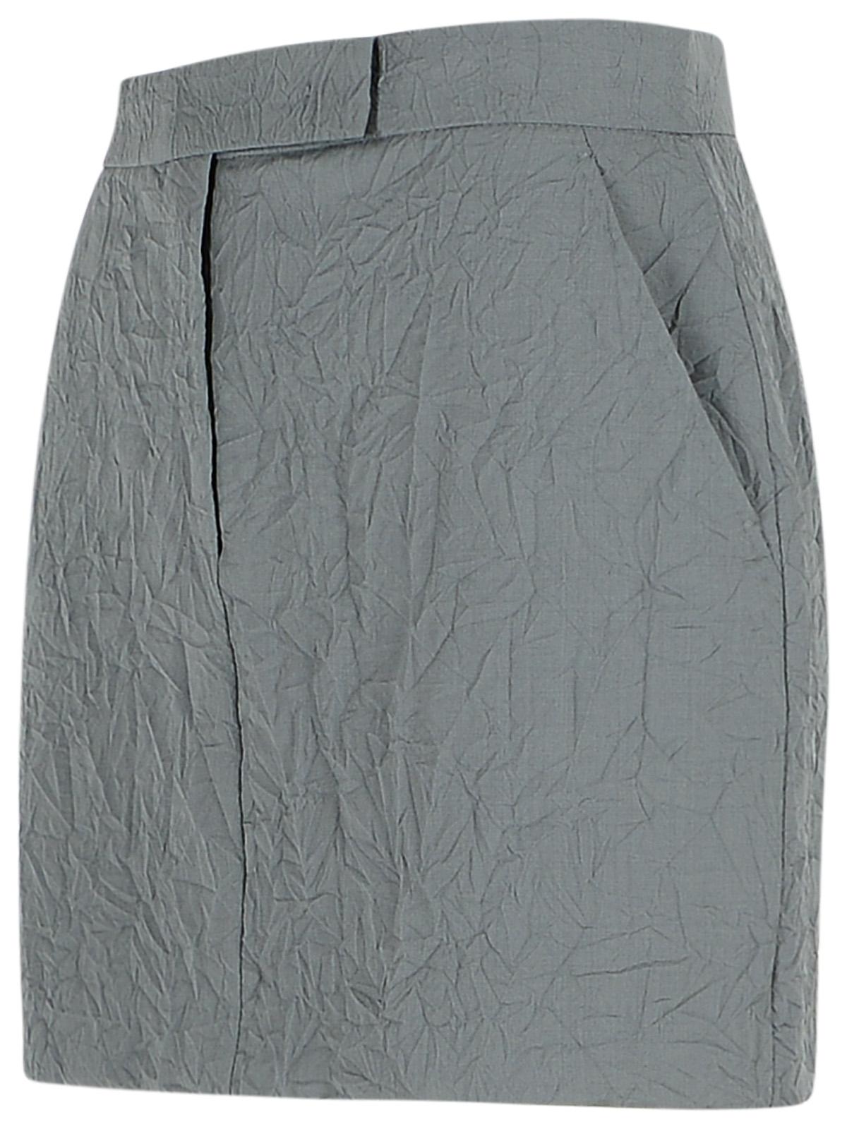 Max Mara 'Abate' Grey Virgin Wool Skirt Women MAX MARA