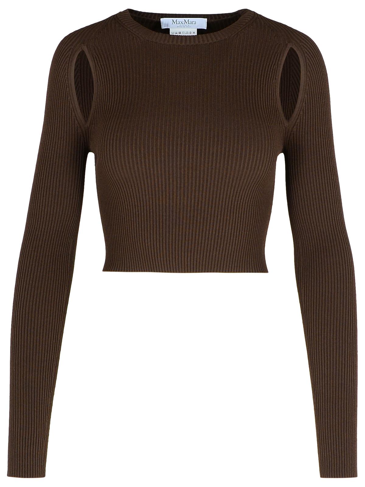 Max Mara 'Ala' Brown Viscose Blend Sweater Women MAX MARA