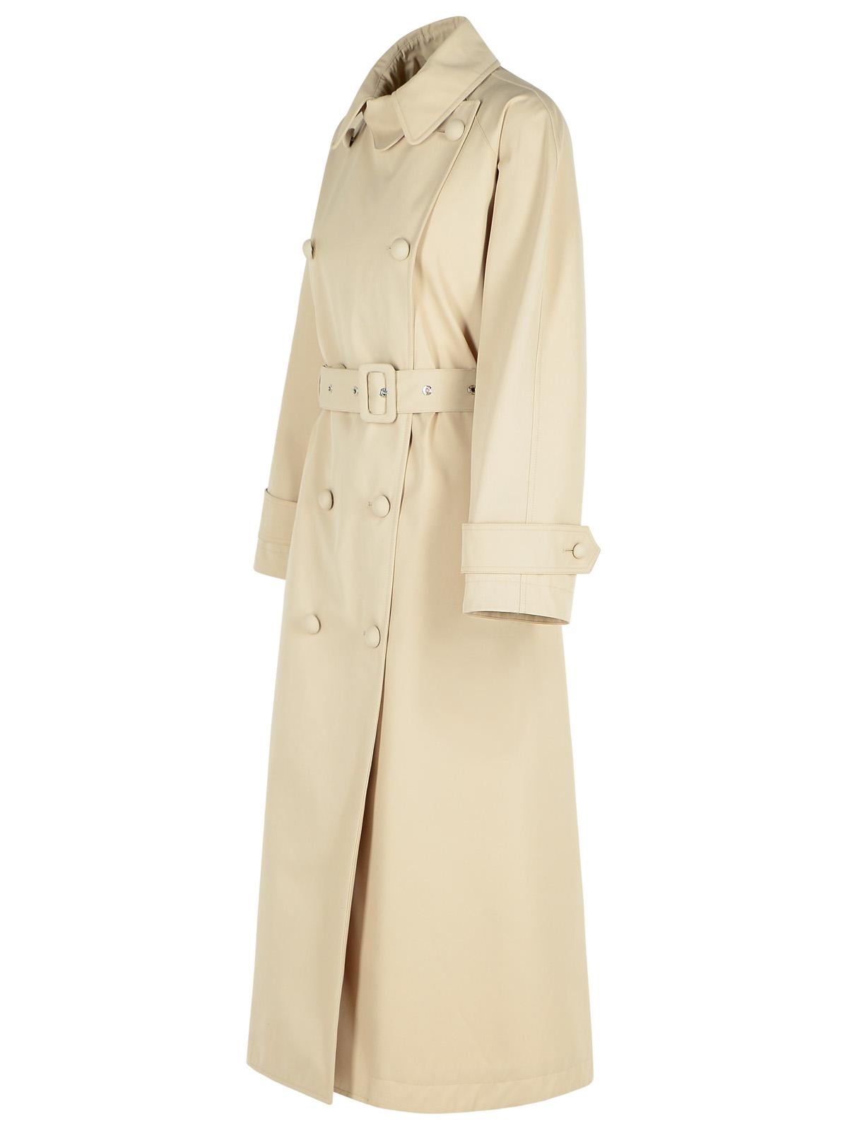 Dolce & Gabbana 'Over' Beige Polyester Blend Trench Coat Women DOLCE & GABBANA