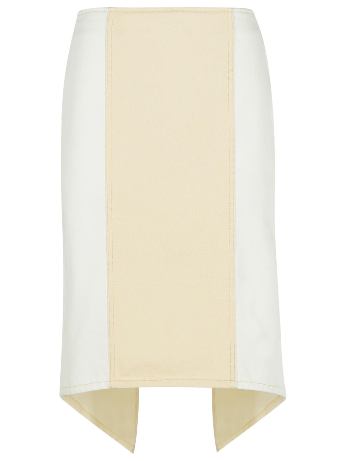 Jw Anderson 'Layered' White Cotton Skirt Women J.W. ANDERSON