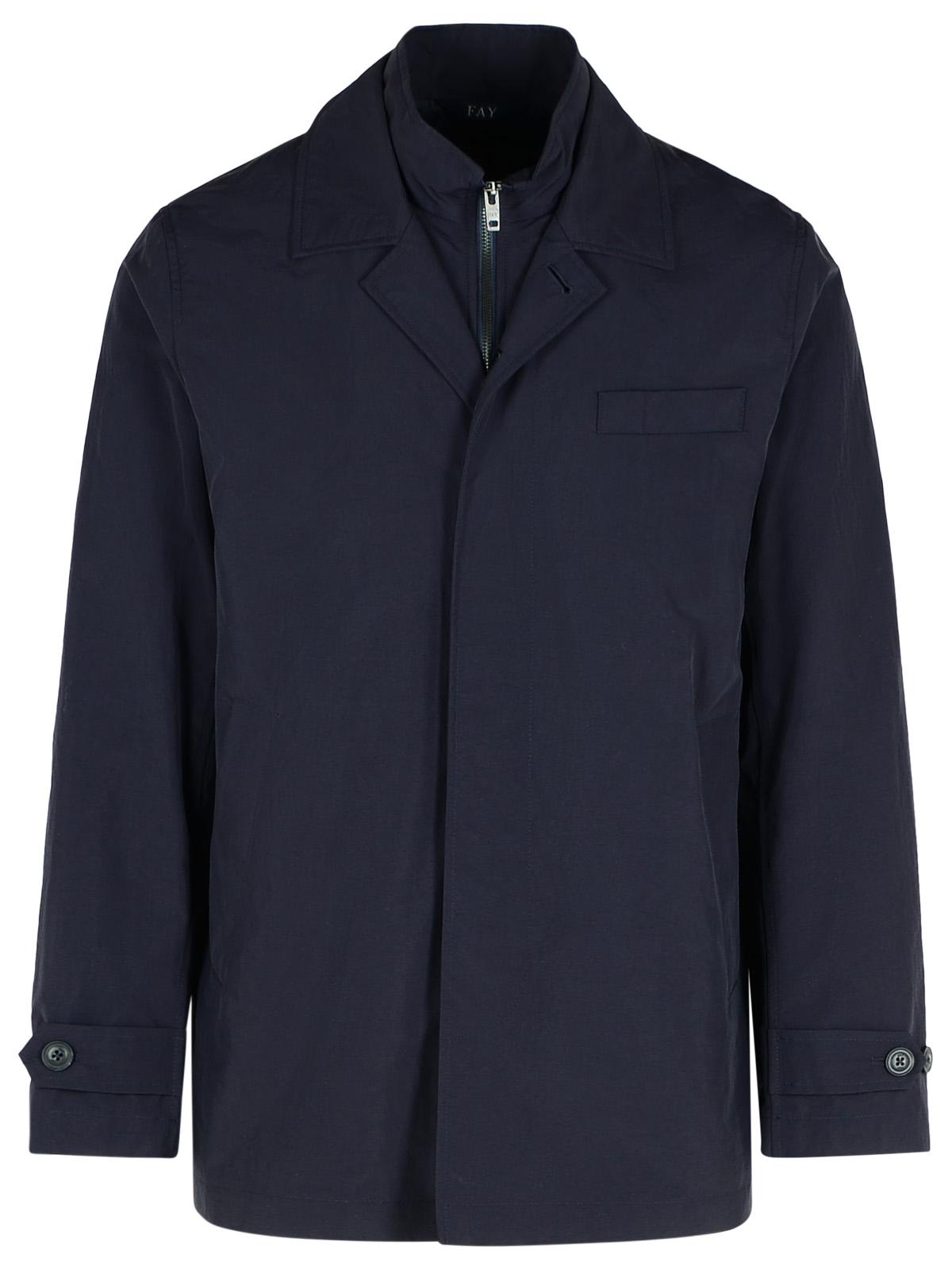 Fay 'Morning' Navy Polyamide Jacket Men FAY