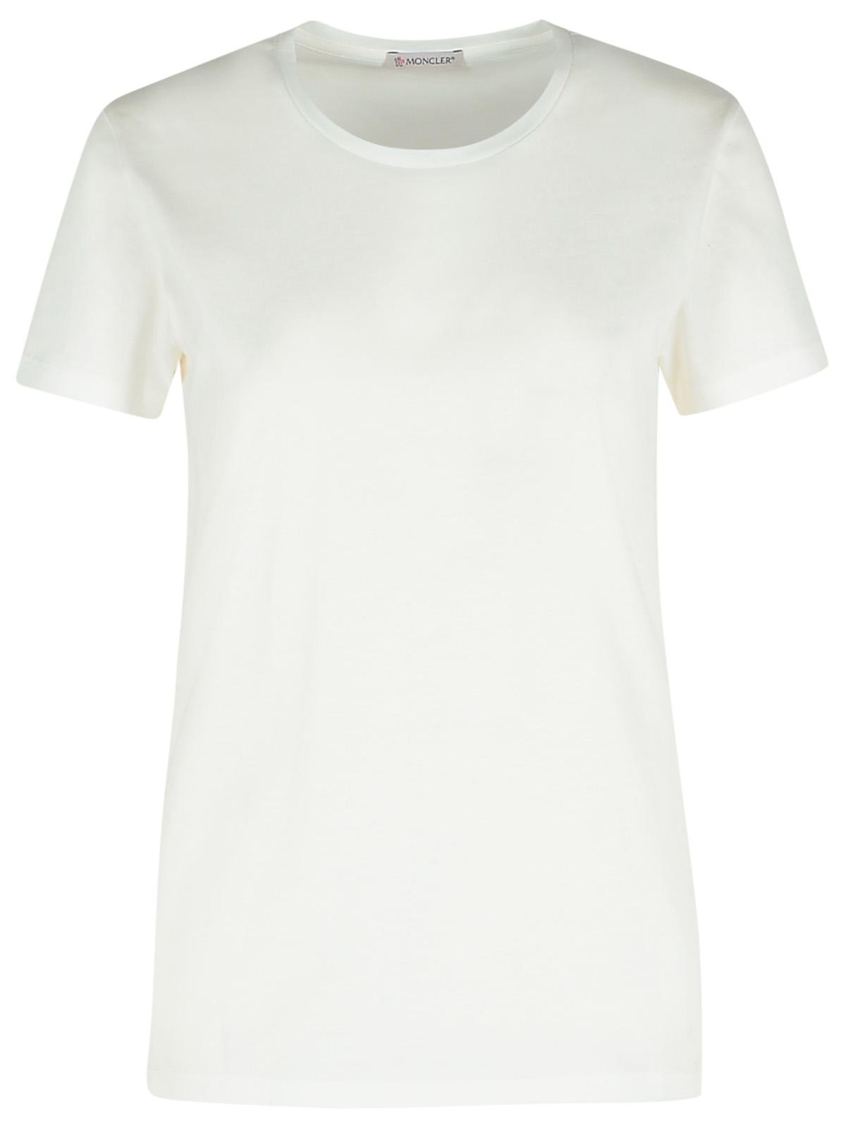 Moncler White Cotton T-Shirt Women