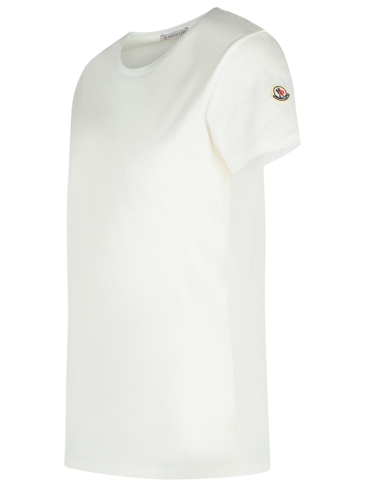 Moncler White Cotton T-Shirt Women