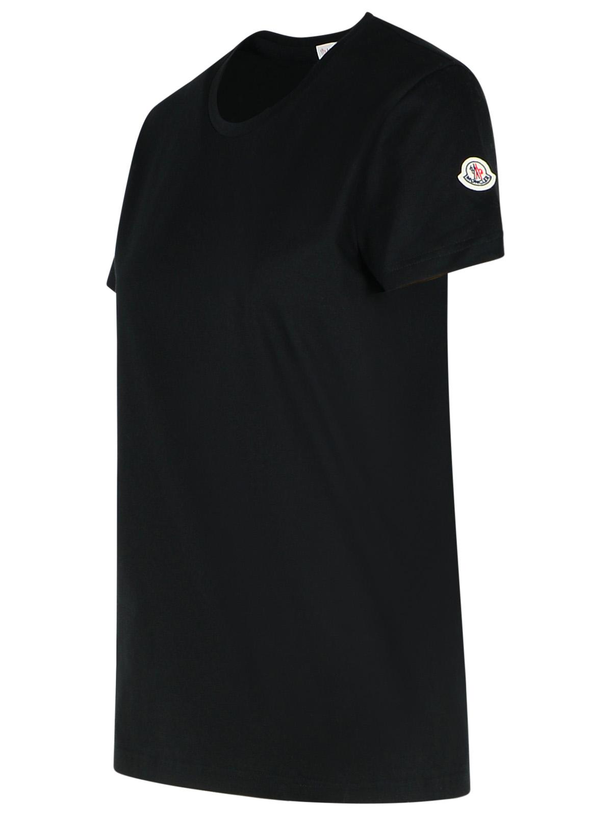 Moncler Black Cotton T-Shirt Women
