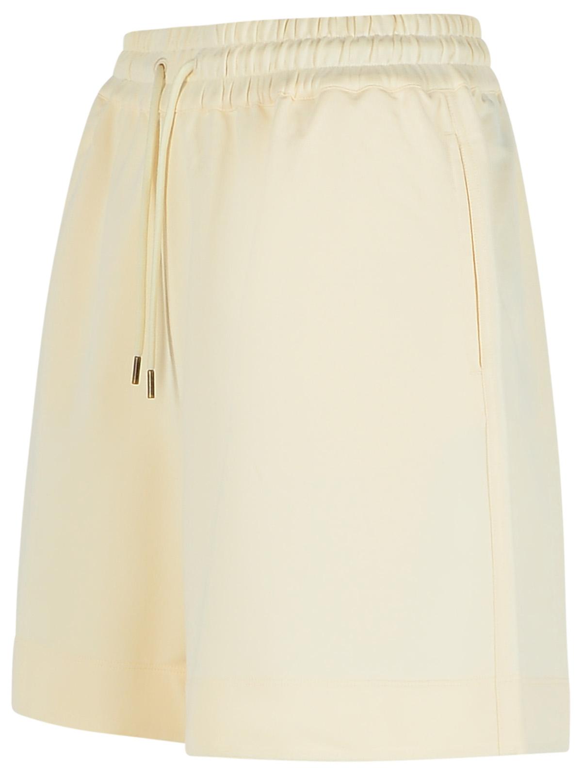 Moncler Cream Cotton Shorts Women MONCLER