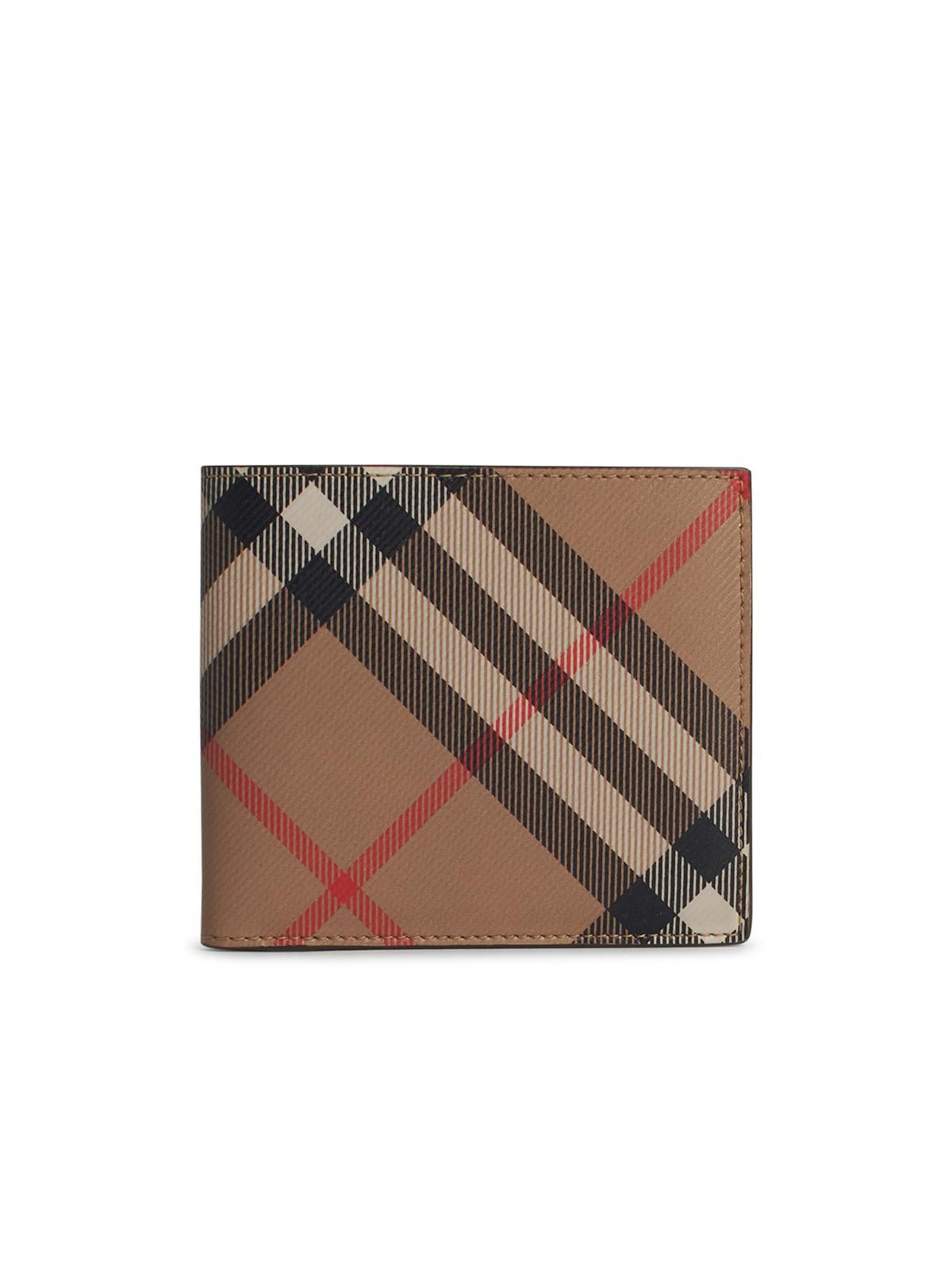 Burberry Beige Polyurethane Cardholder Men BURBERRY