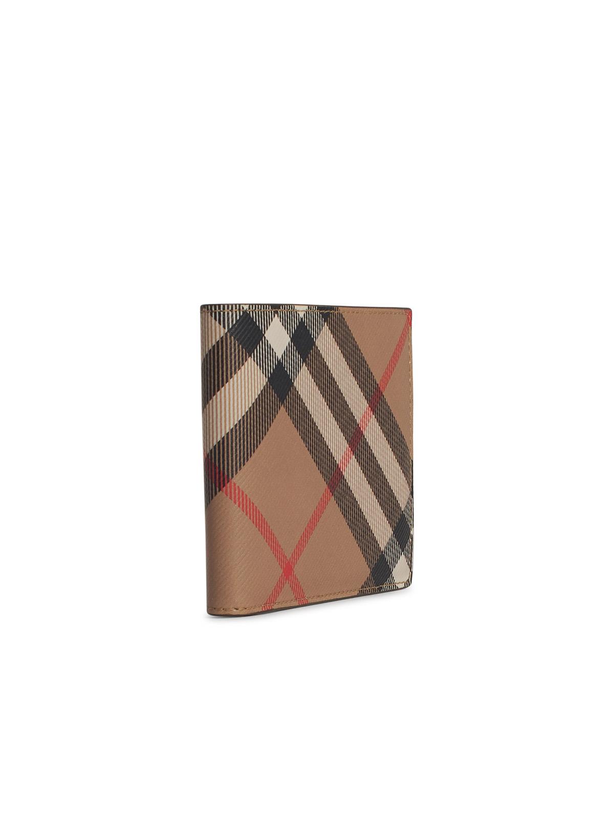 Burberry Beige Polyurethane Cardholder Men BURBERRY