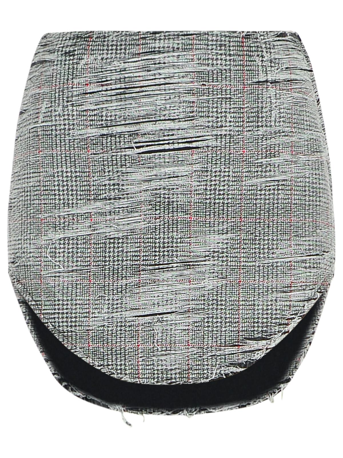 Diesel 'Ada' Grey Cotton Miniskirt Women DIESEL