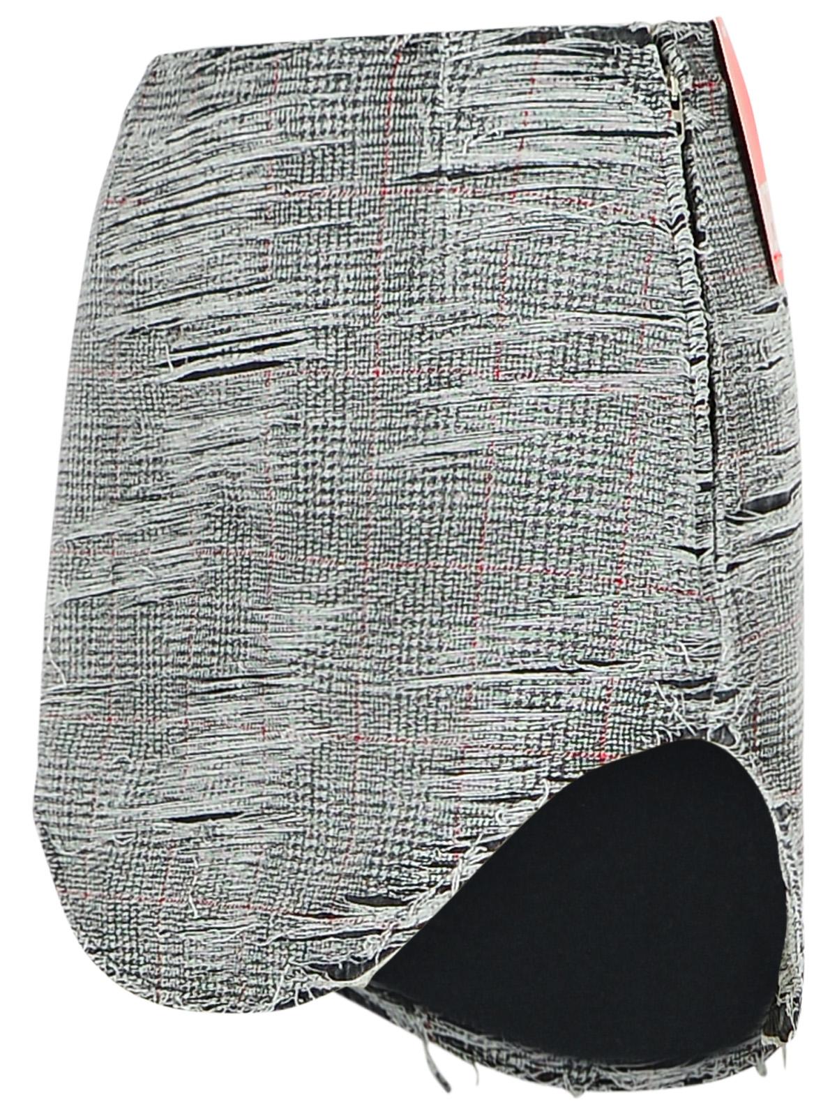 Diesel 'Ada' Grey Cotton Miniskirt Women DIESEL