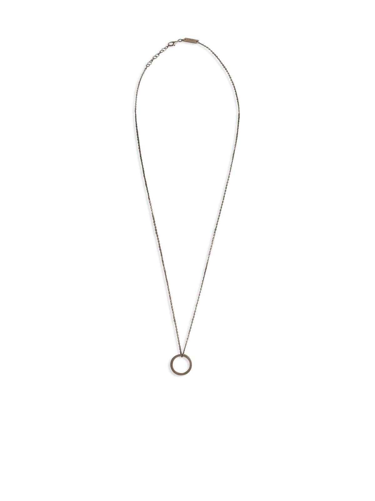 Maison Margiela Silver Brass Necklace Women MAISON MARGIELA