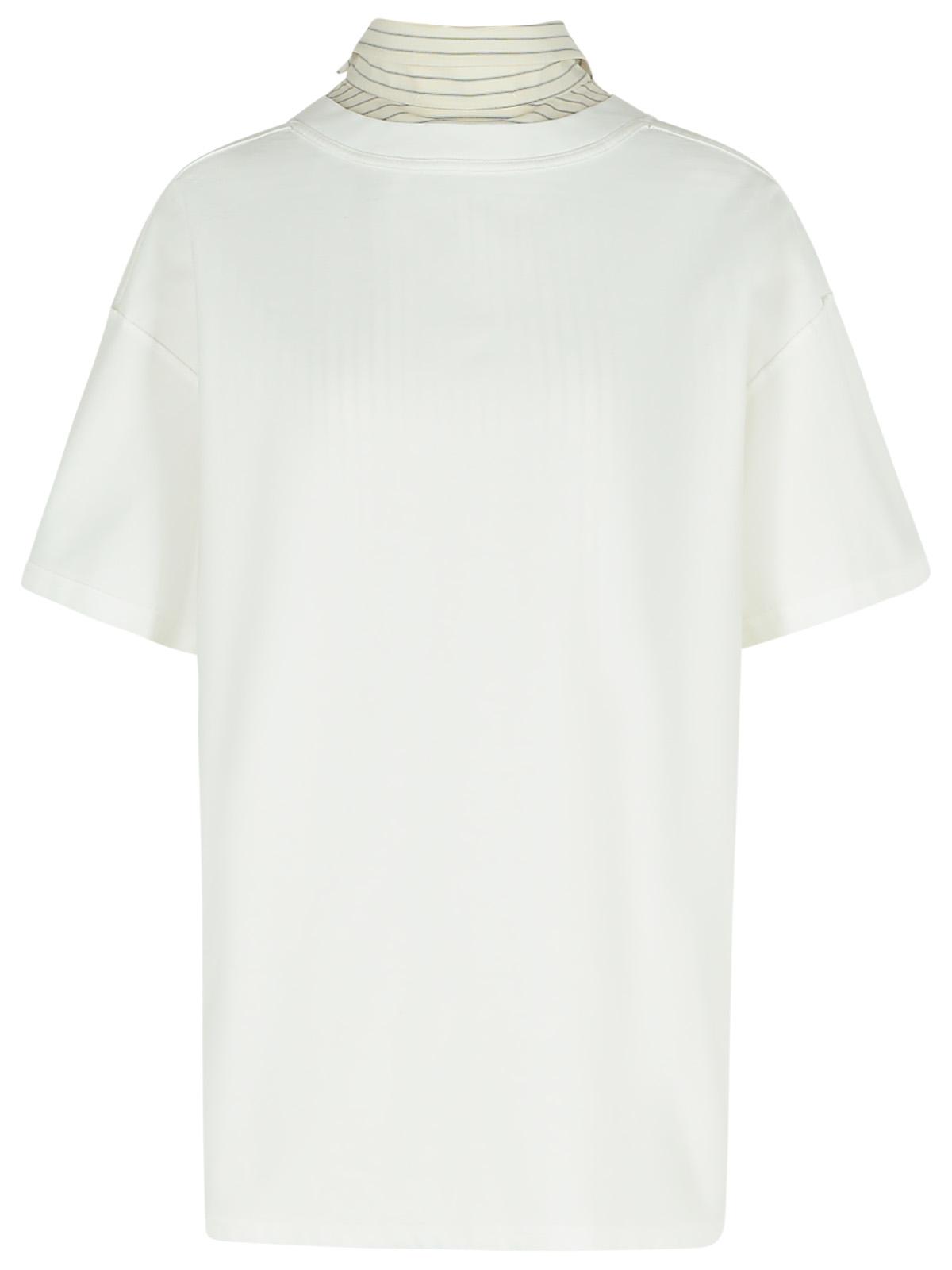 Maison Margiela Inverted White Cotton Shirt Women MAISON MARGIELA