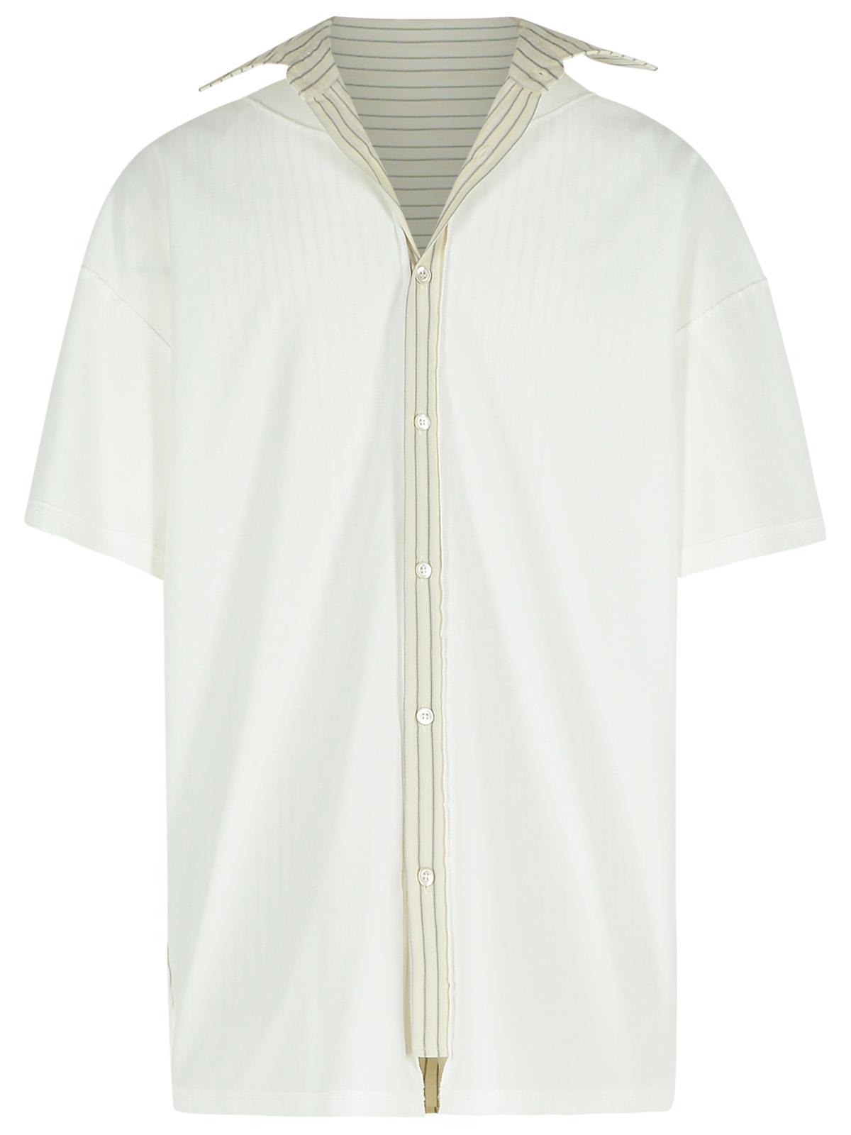 Maison Margiela Inverted White Cotton Shirt Women MAISON MARGIELA