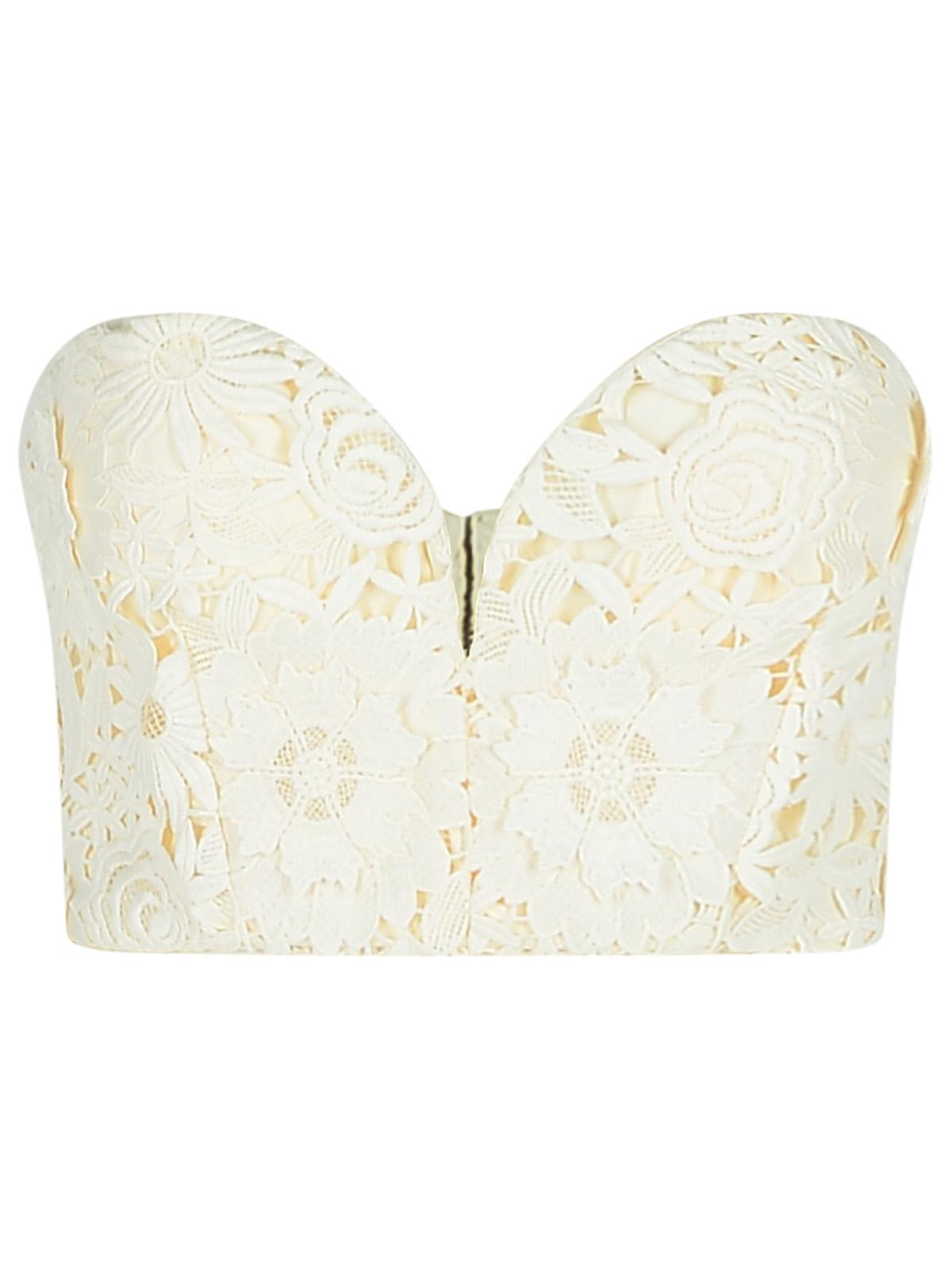 Rotate '3D' White Polyester Corset Women ROTATE