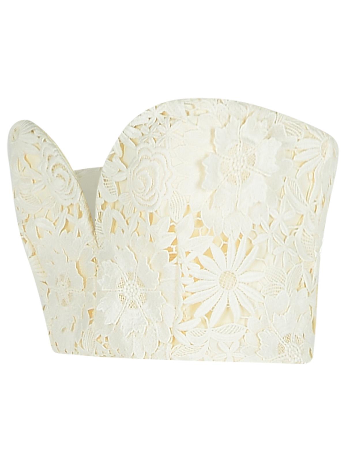 Rotate '3D' White Polyester Corset Women ROTATE