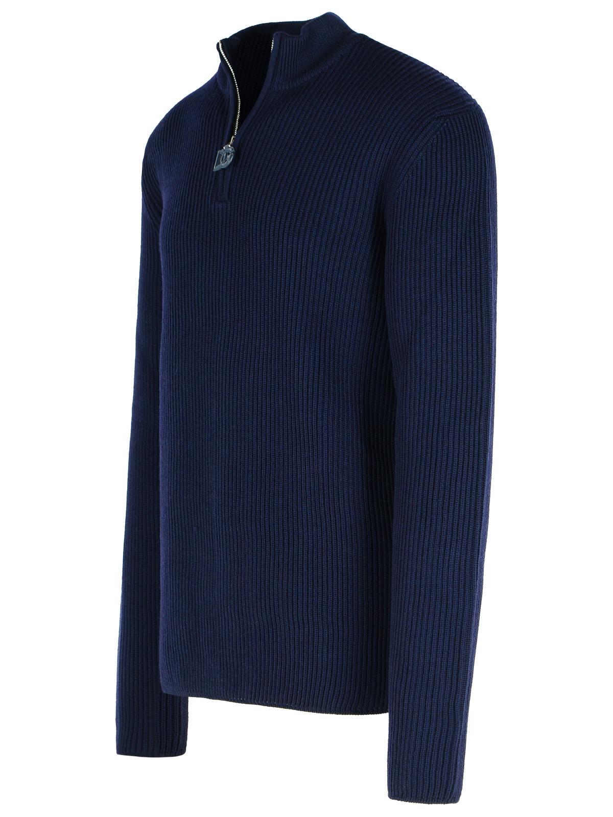 Dolce & Gabbana Navy Virgin Wool Sweater Men DOLCE & GABBANA