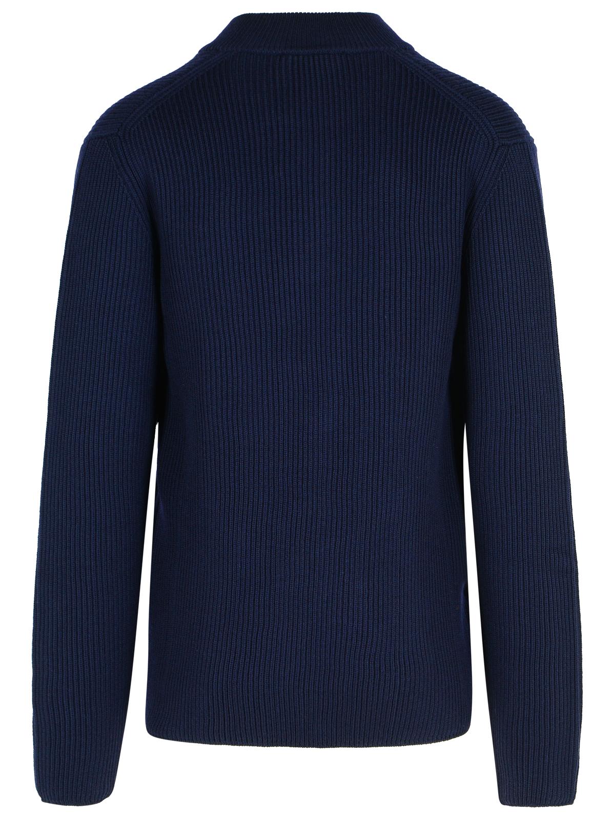 Dolce & Gabbana Navy Virgin Wool Sweater Men DOLCE & GABBANA