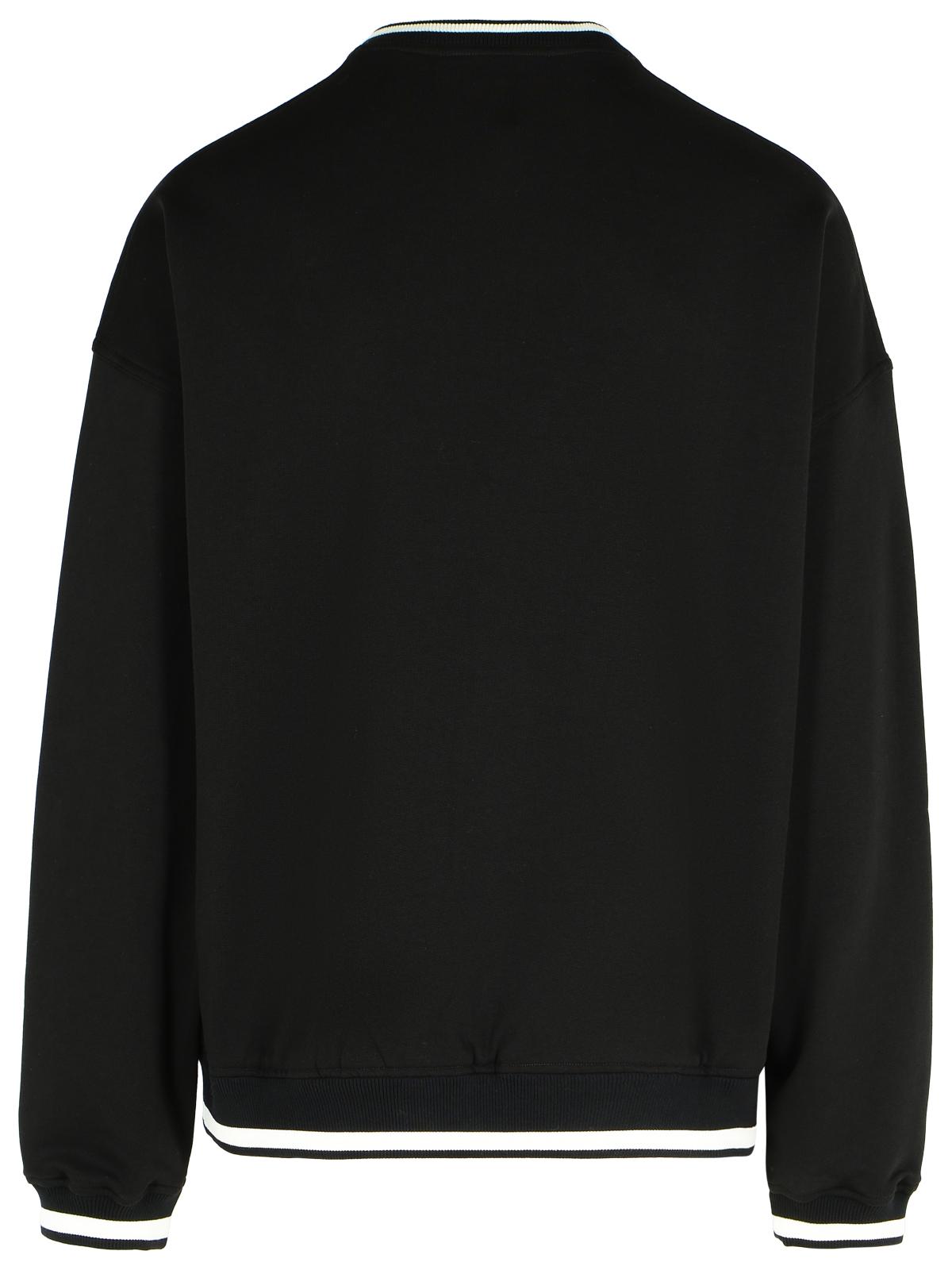 Dolce & Gabbana Black Cotton Sweatshirt Men DOLCE & GABBANA