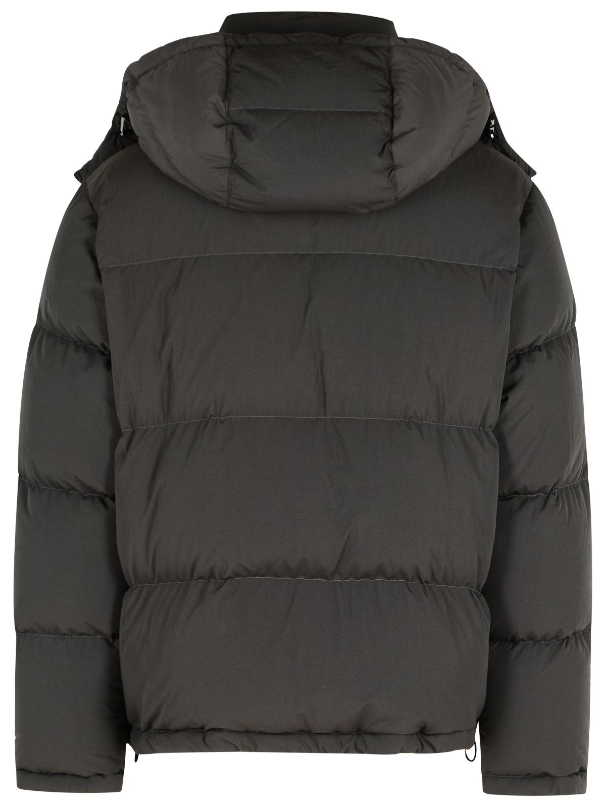 Dolce & Gabbana Grey Polyamide Down Jacket Men DOLCE & GABBANA
