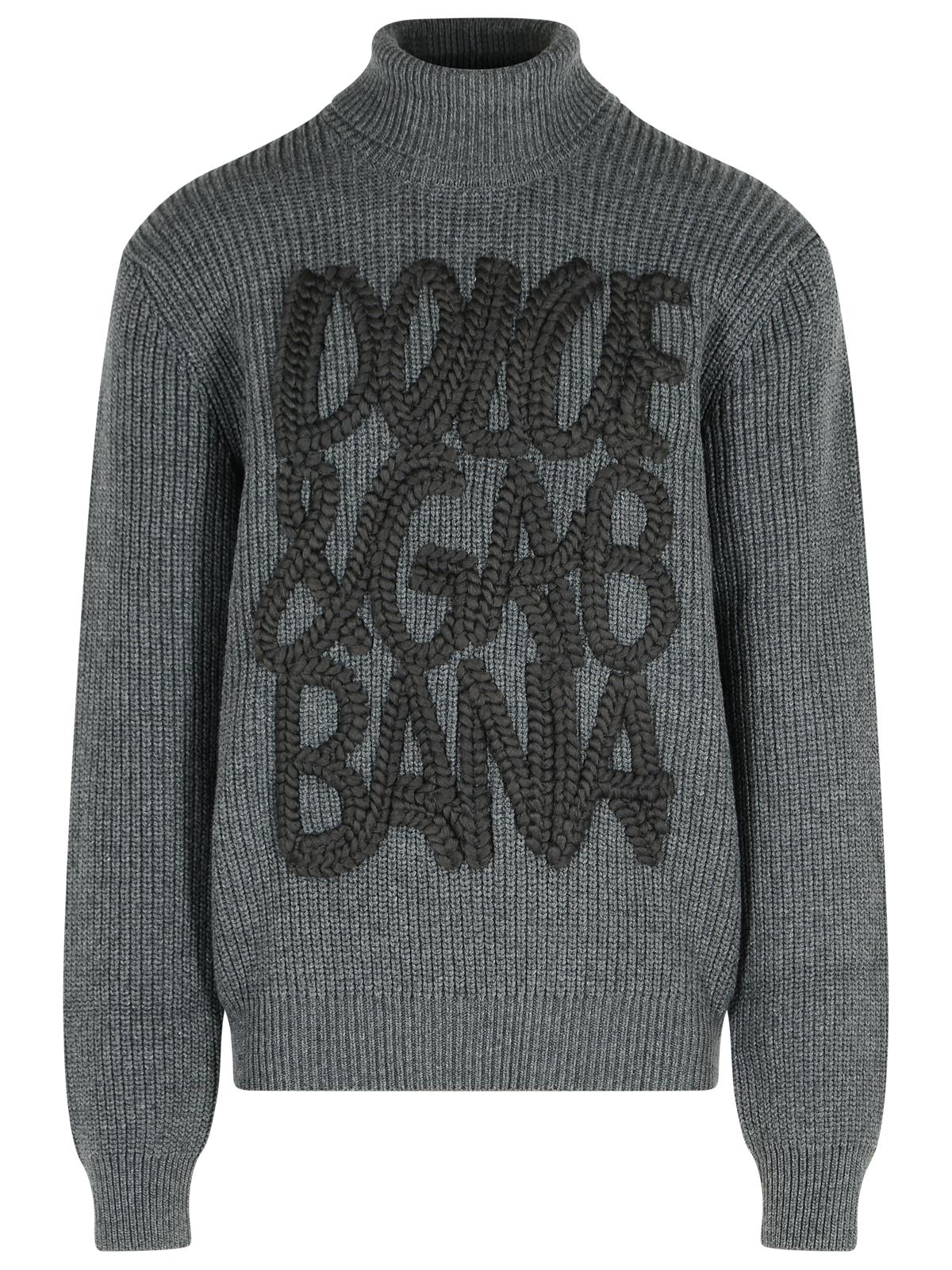 Dolce & Gabbana I Grey Virgin Wool Sweater Men DOLCE & GABBANA