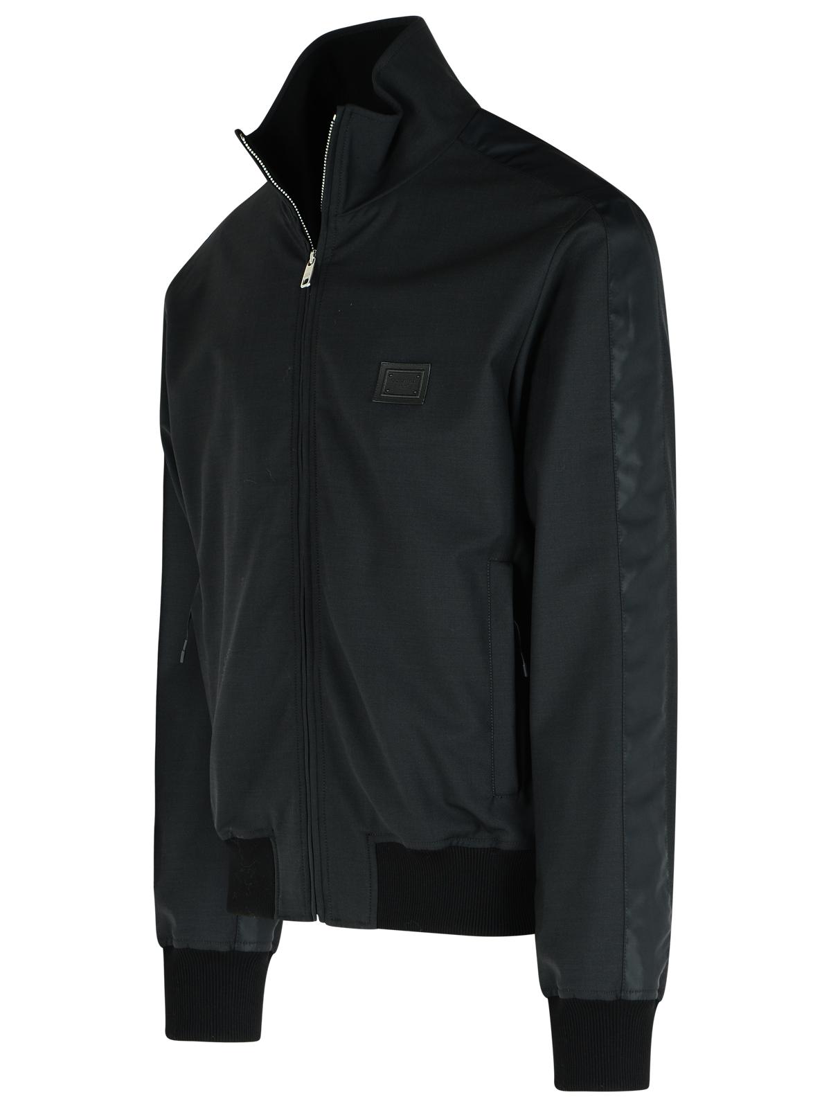 Dolce & Gabbana Black Wool Blend Jacket Men DOLCE & GABBANA