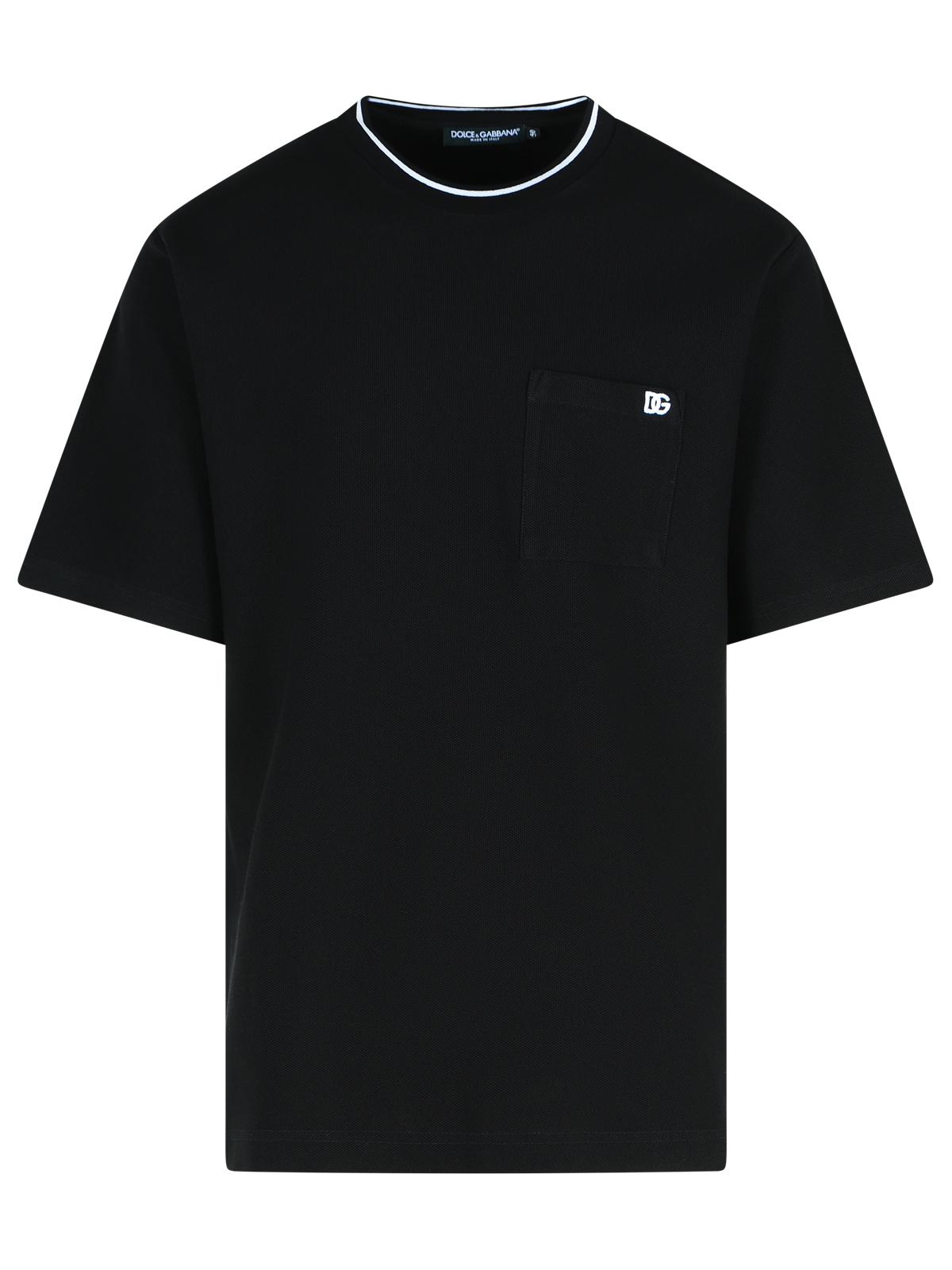 Dolce & Gabbana Black Cotton T-Shirt Men DOLCE & GABBANA