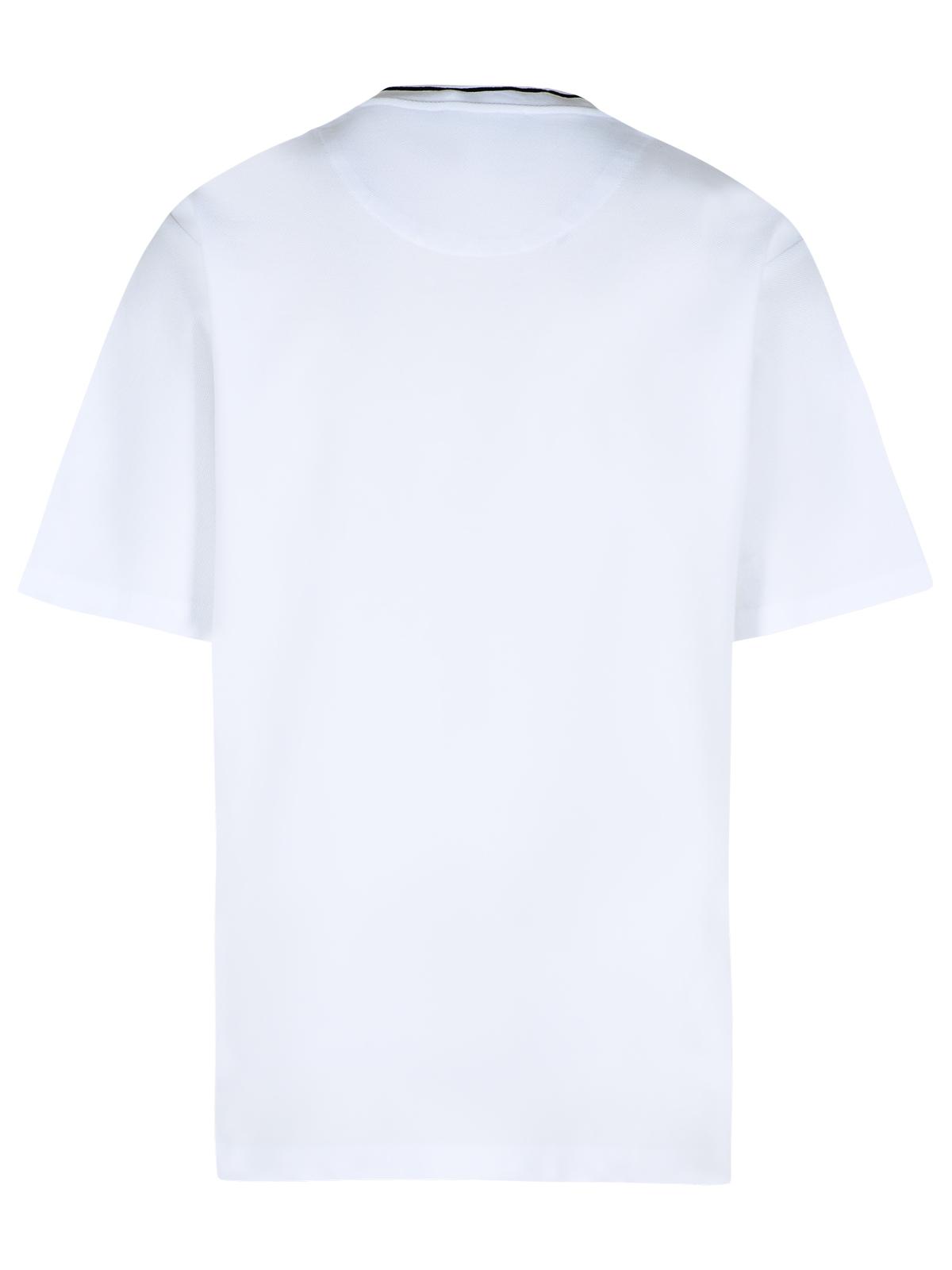 Dolce & Gabbana White Cotton Piquet T-Shirt Men DOLCE & GABBANA
