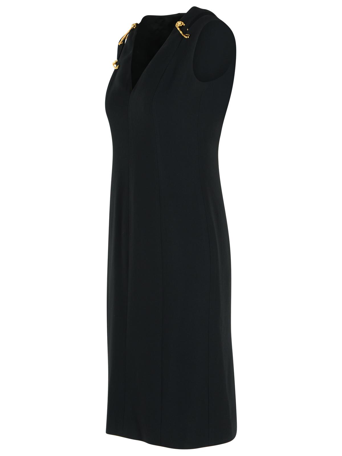 Versace Black Viscose Blend Dress Women VERSACE