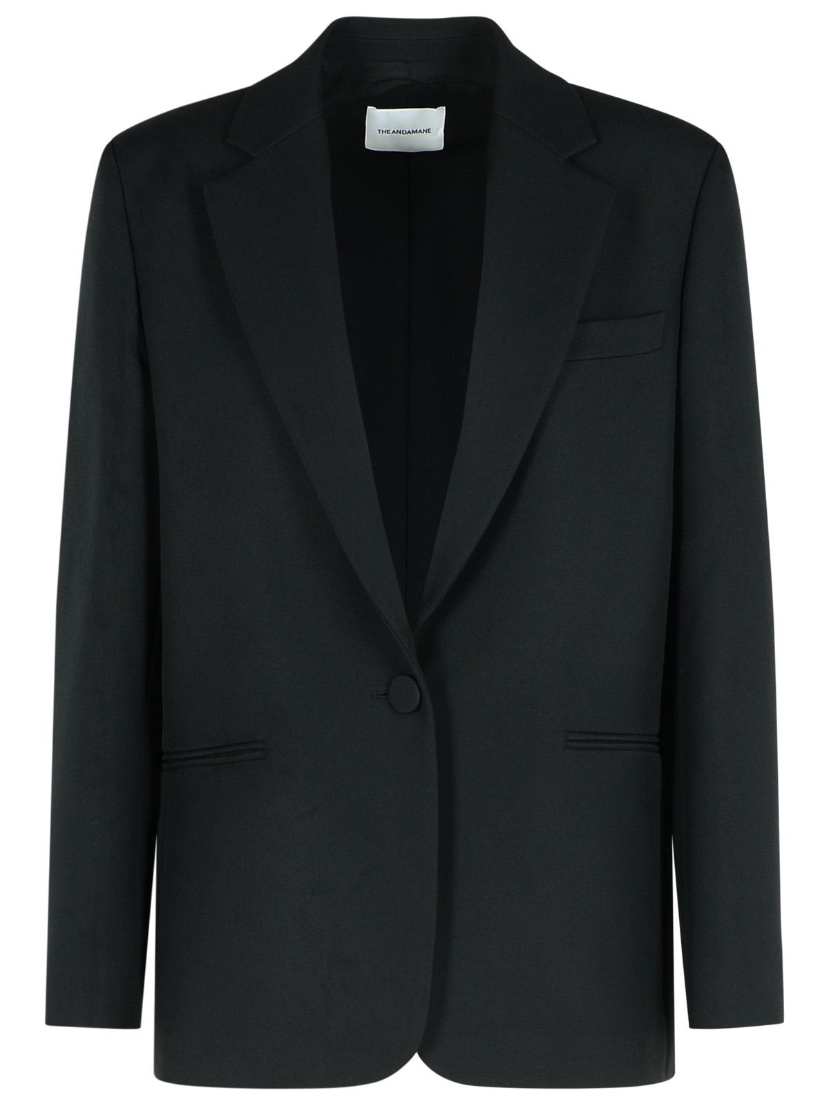 The Andamane 'Guia' Black Polyester Blazer Women THE ANDAMANE