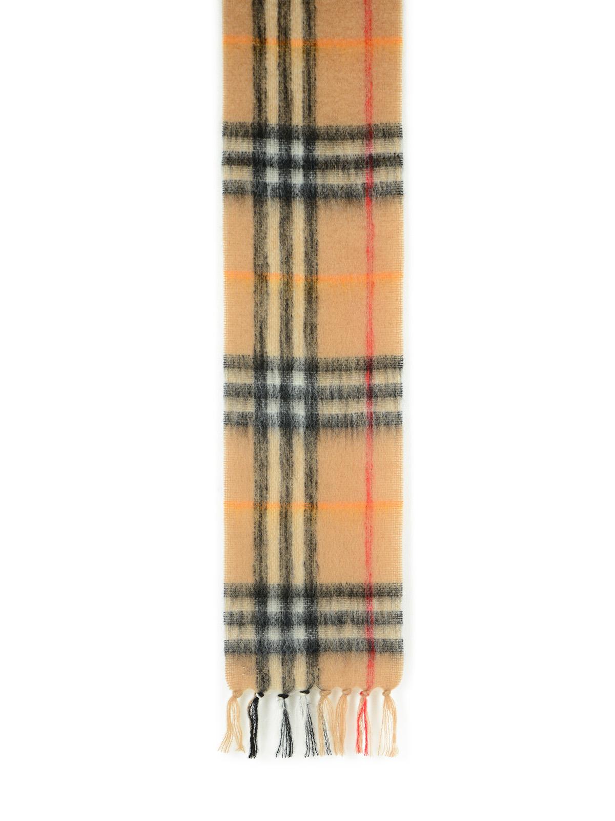 Burberry Beige Mohair And Wool Scarf Women BURBERRY