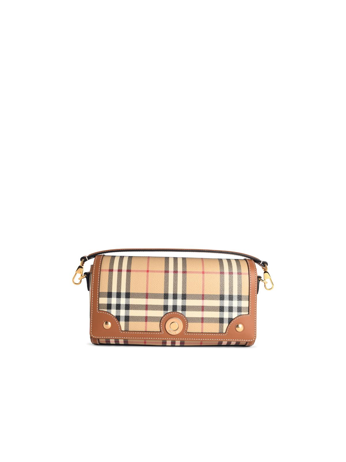 Burberry 'Note' Beige Cotton Blend Bag Women BURBERRY