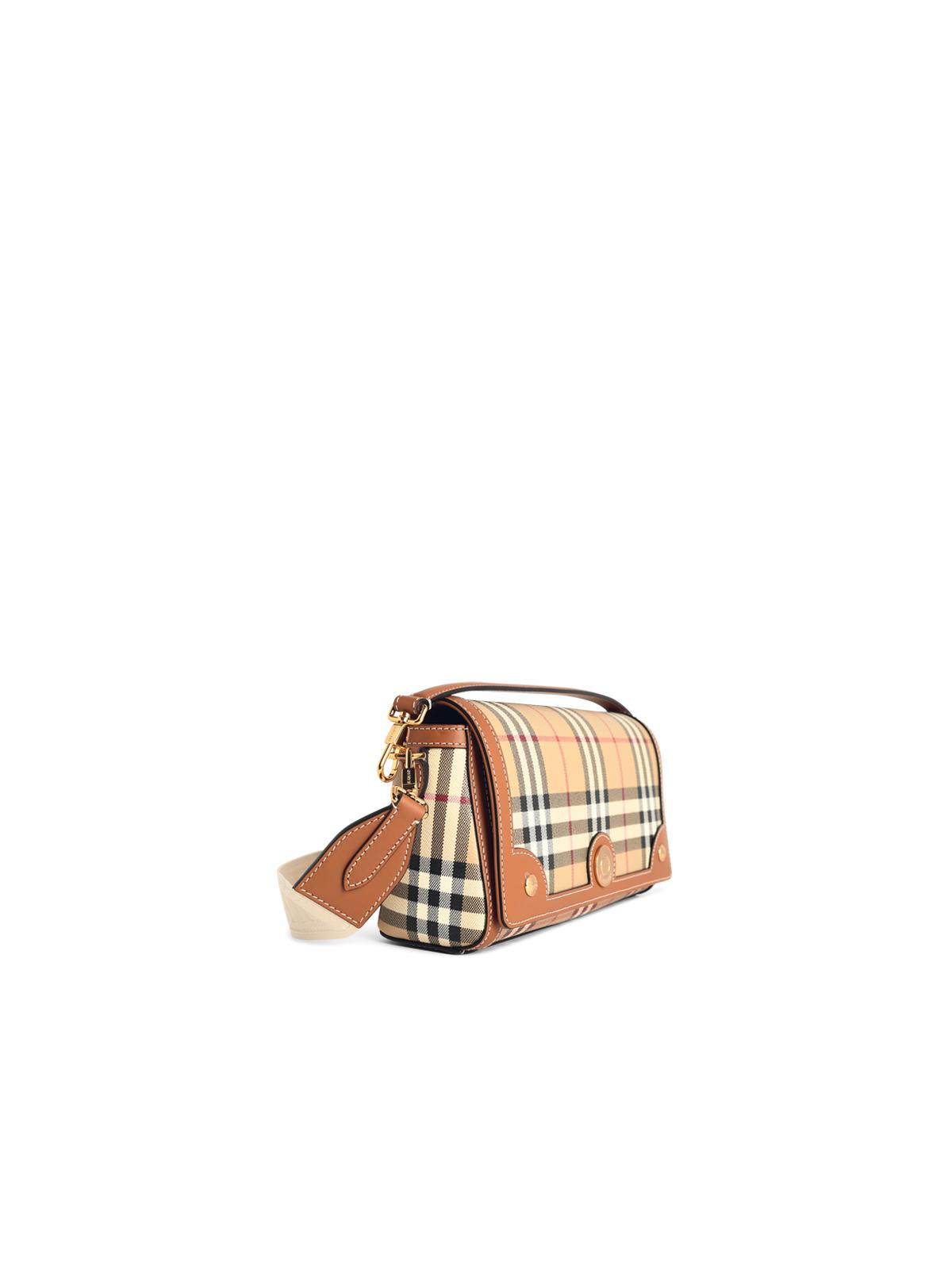Burberry 'Note' Beige Cotton Blend Bag Women BURBERRY