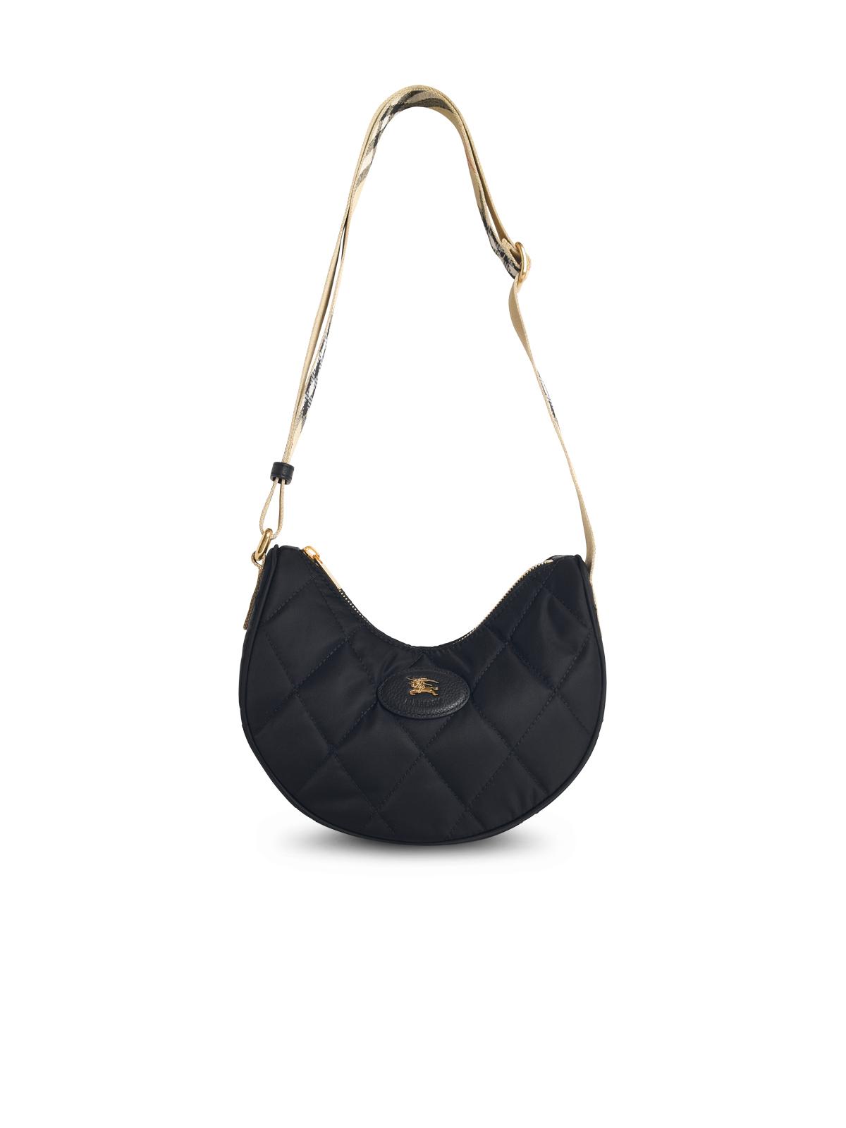 Burberry 'Horseshoe' Black Fabric Bag Women BURBERRY