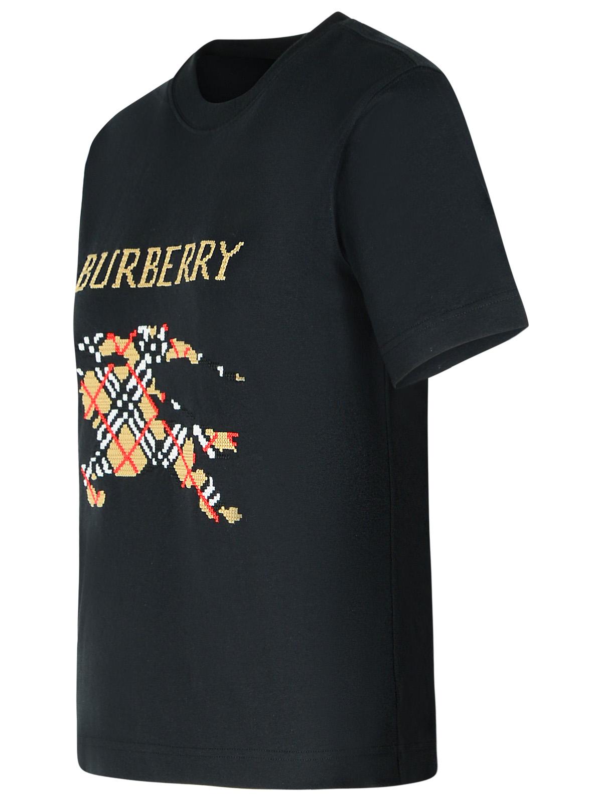 Burberry 'Frankie' Black Cotton T-Shirt Women BURBERRY