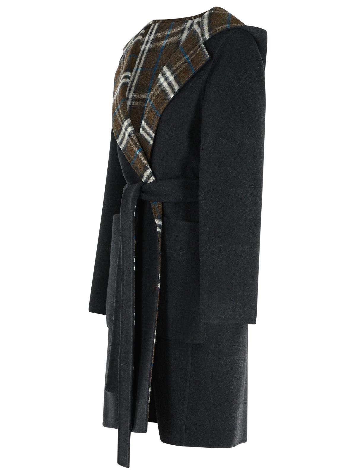 Burberry 'Hampshire' Reversible Black Wool Coat Women BURBERRY