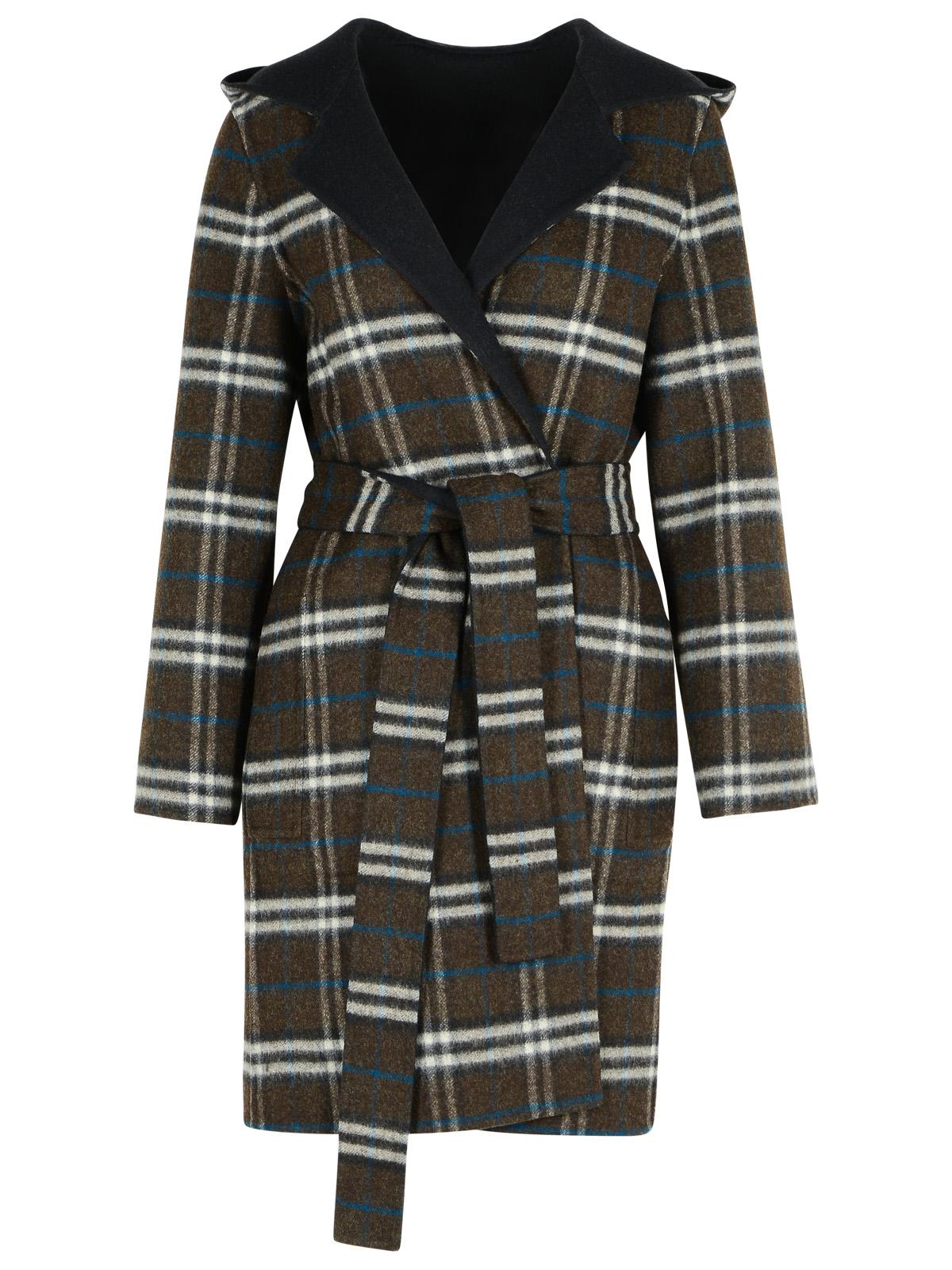 Burberry 'Hampshire' Reversible Black Wool Coat Women BURBERRY