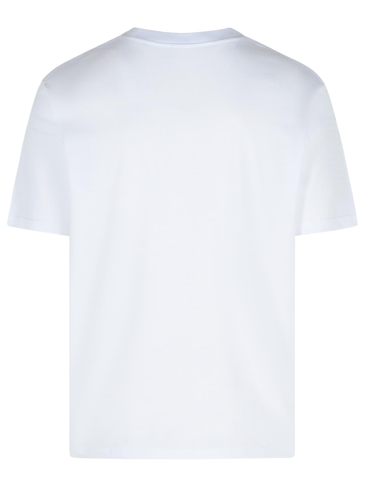 Balmain White Cotton T-Shirt Men BALMAIN